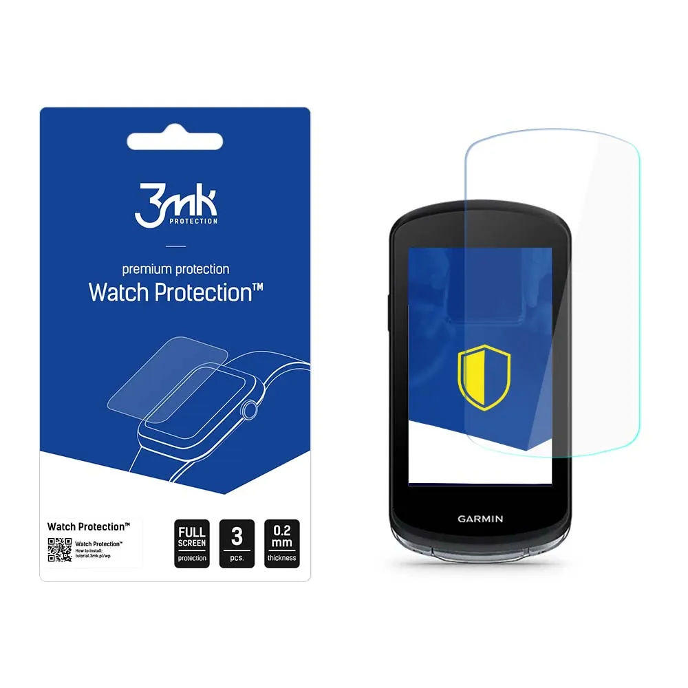 Apsauginis stiklas išmaniojo laikrodžio ekranui Garmin Edge 1040 - 3mk Watch Protection