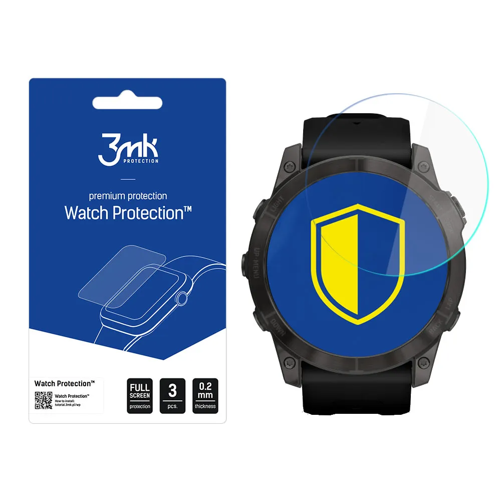 Apsauginis stiklas išmaniojo laikrodžio ekranui Garmin Fenix 7 - 3mk Watch Protection