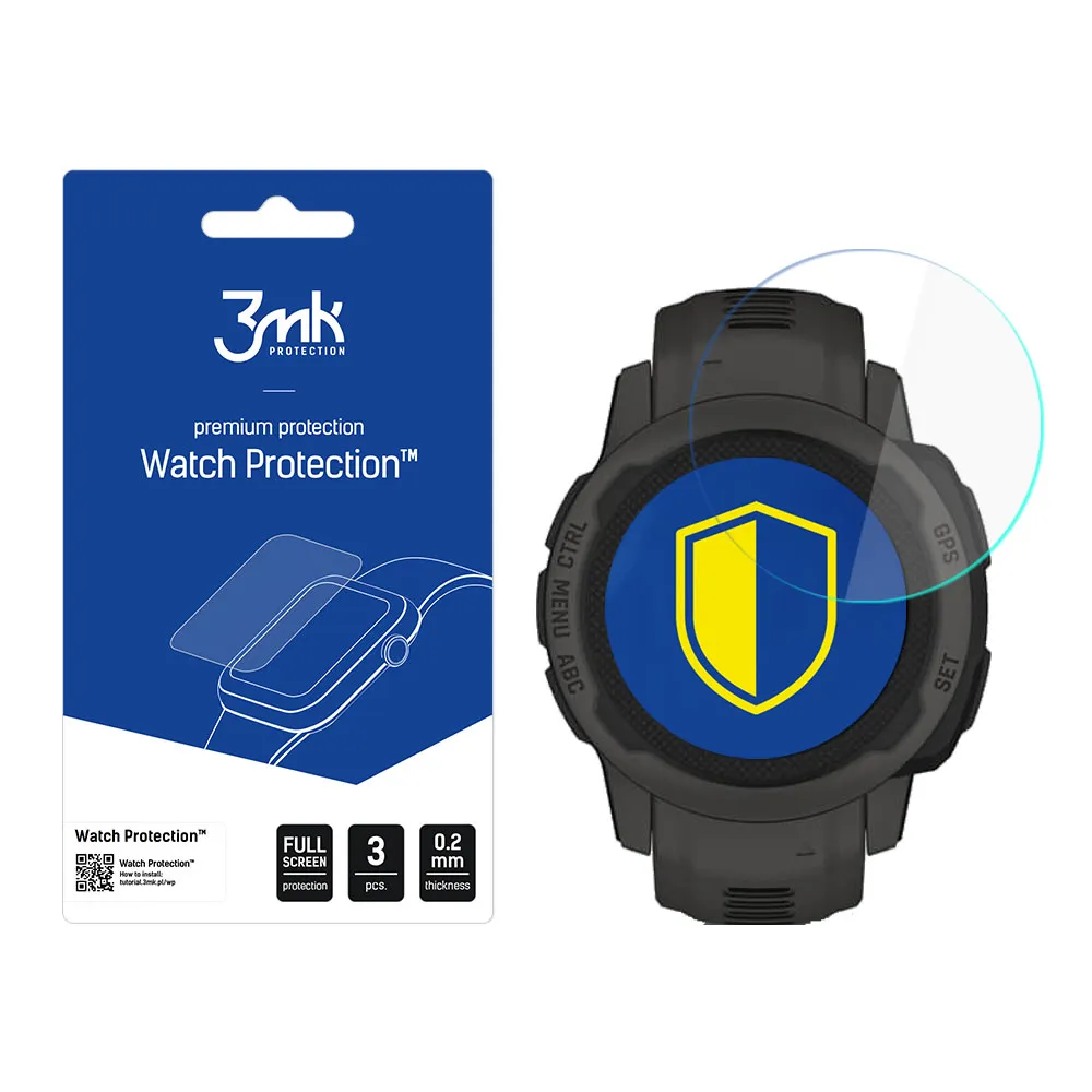Apsauginis stiklas išmaniojo laikrodžio ekranui Garmin Instinct 2s - 3mk Watch Protection