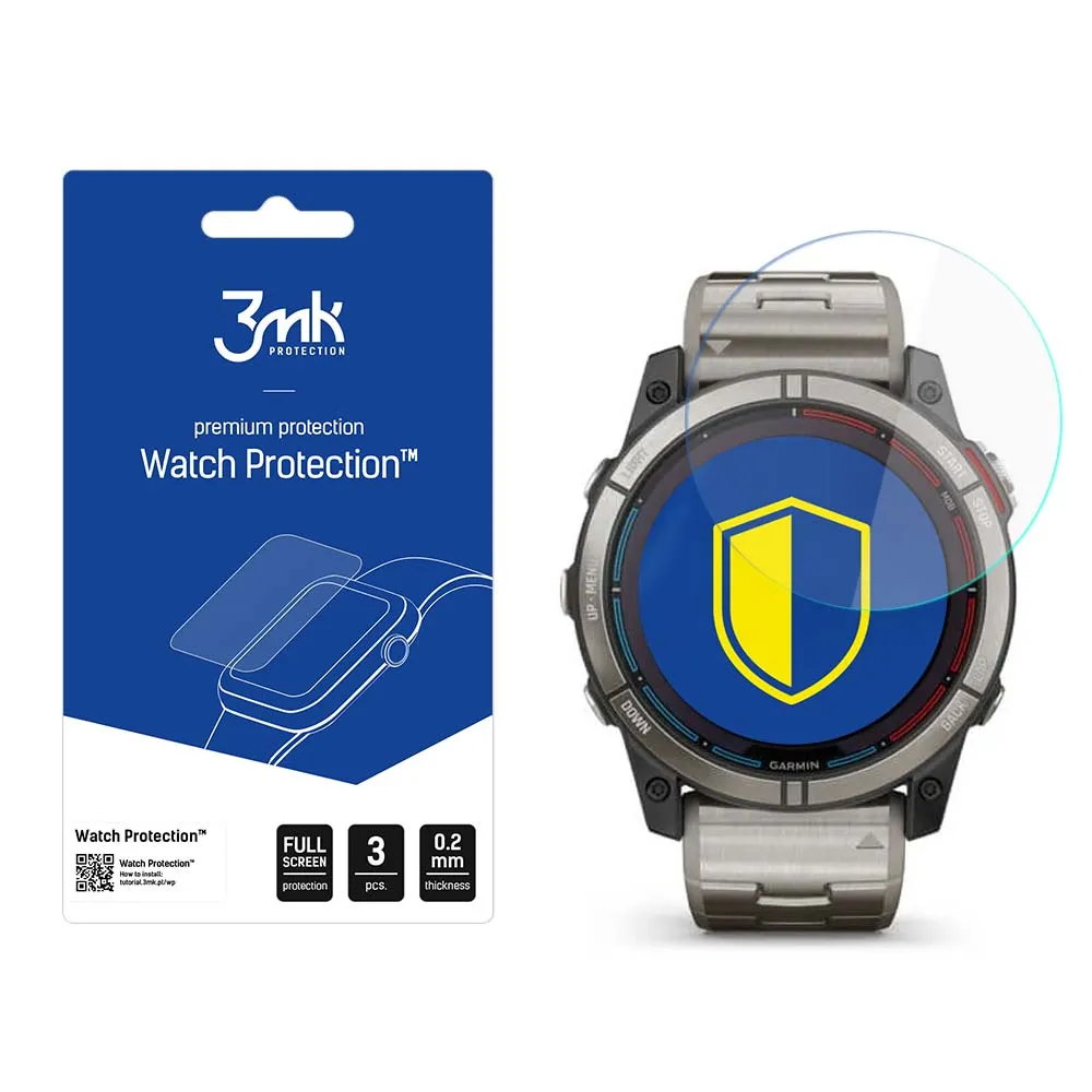 Apsauginis stiklas išmaniojo laikrodžio ekranui Garmin Quatix 7X - 3mk Watch Protection