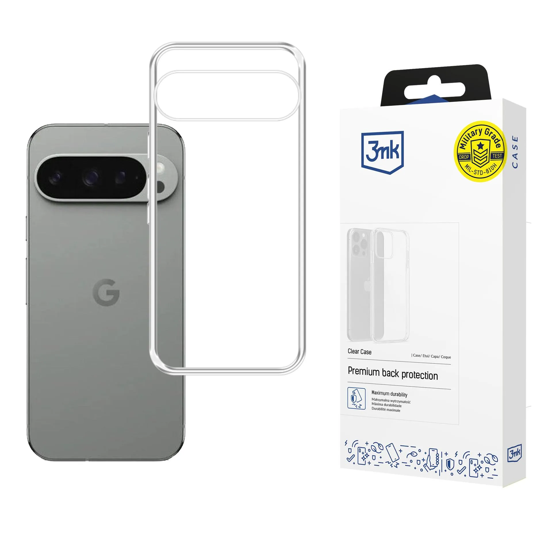Dėklas Google Pixel 10/ 10 Pro - 3mk Clear Case