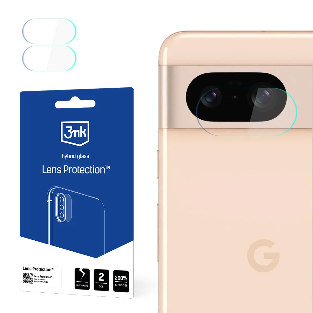 Stiklas fotoaparato objektyvui Google Pixel 8 5G - 3mk objektyvo apsauga