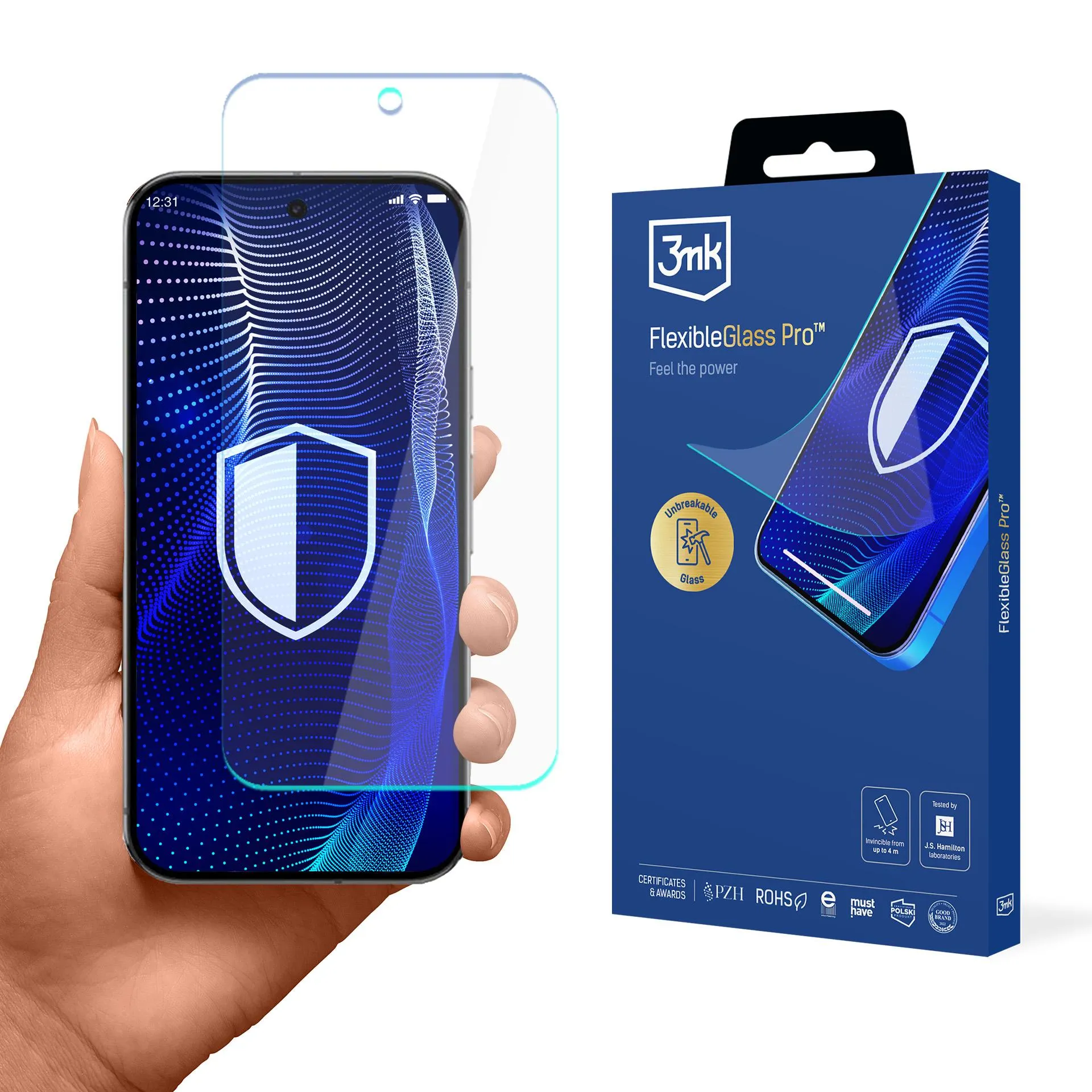 Nesudaužomas stiklas Google Pixel 9 Pro XL - 3mk FlexibleGlass Pro