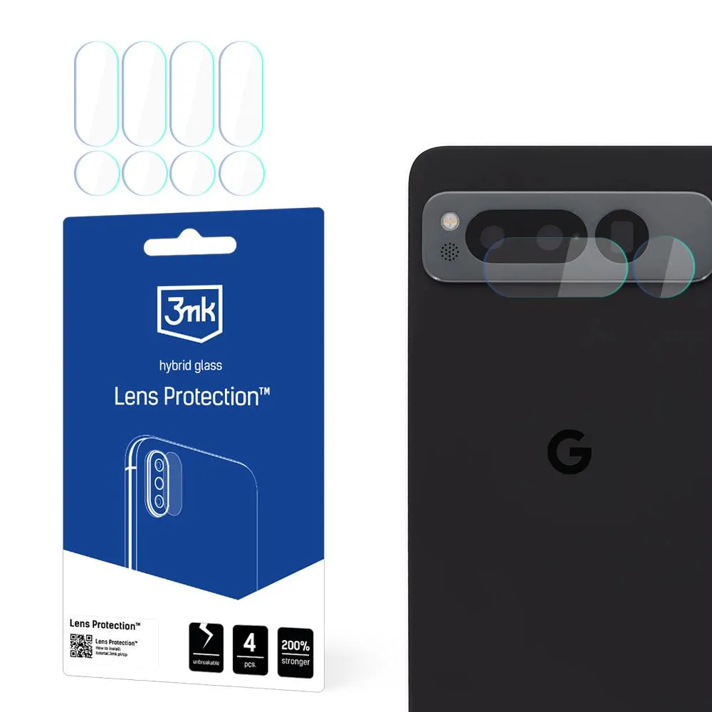 Stiklas fotoaparato objektyvui Google Pixel Fold (front) - 3mk objektyvo apsauga
