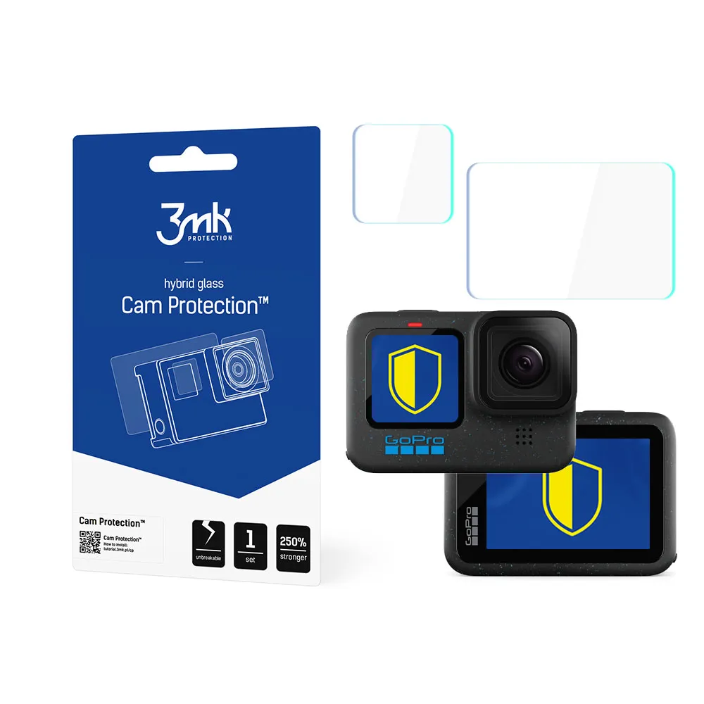 Apsauginis stiklas GoPro Hero 12 - 3mk Cam Protection