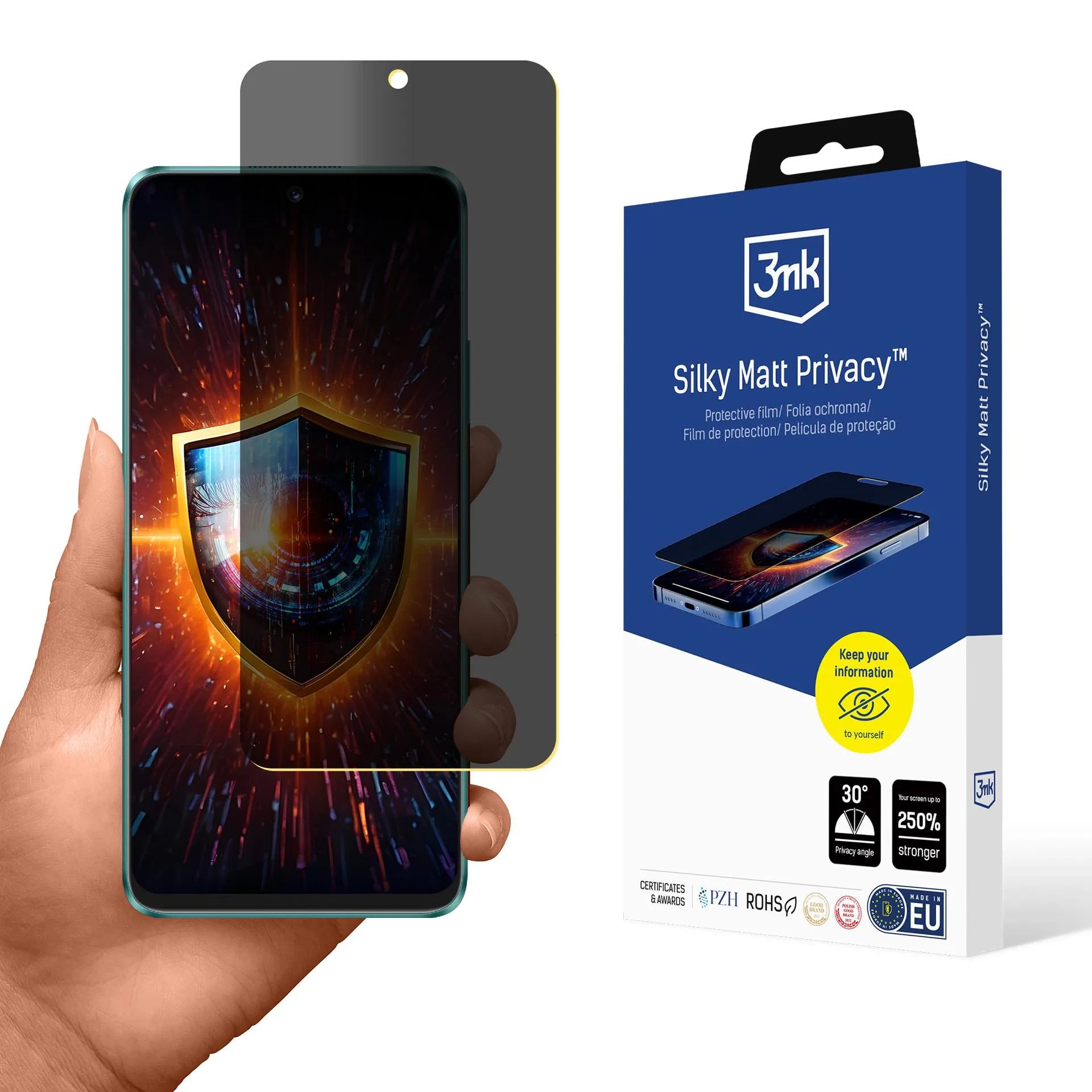 Folia privatizuojanti prie Huawei Nova 12i - 3mk Silky Matt Privacy