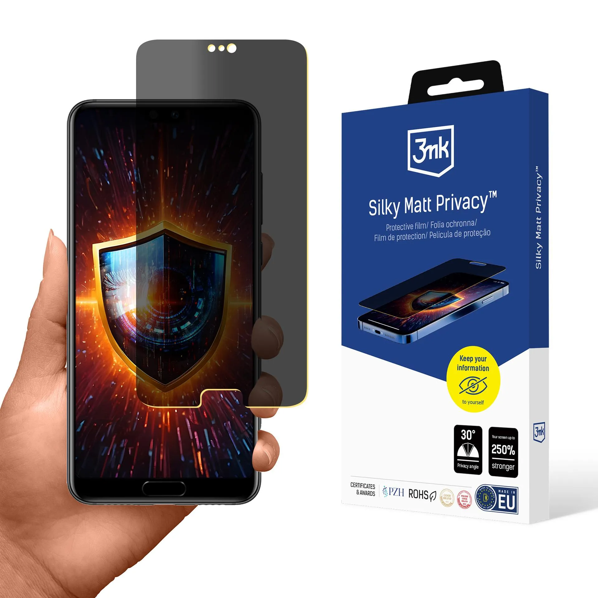Folia privatizuojanti prie Huawei P20 Pro - 3mk Silky Matt Privacy