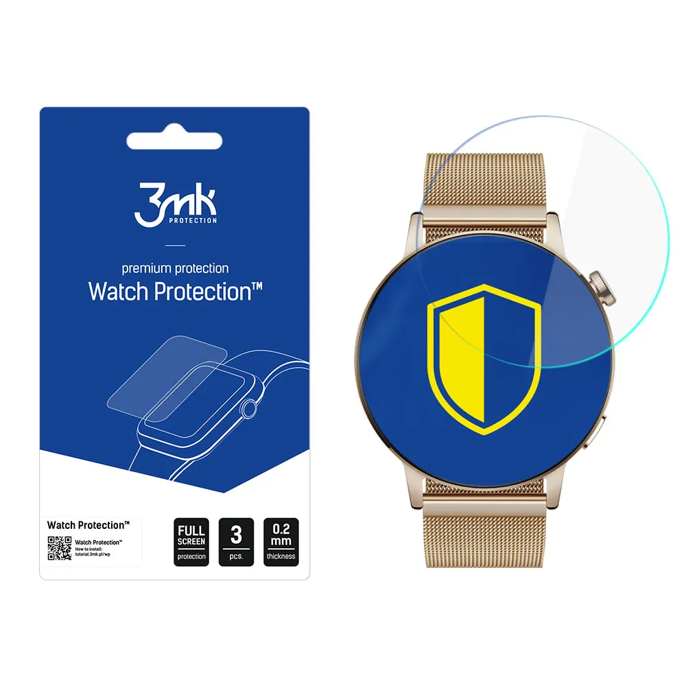 Apsauginė plėvelė išmaniajam laikrodžiui Huawei Watch GT 3 42mm - 3mk Watch Protection