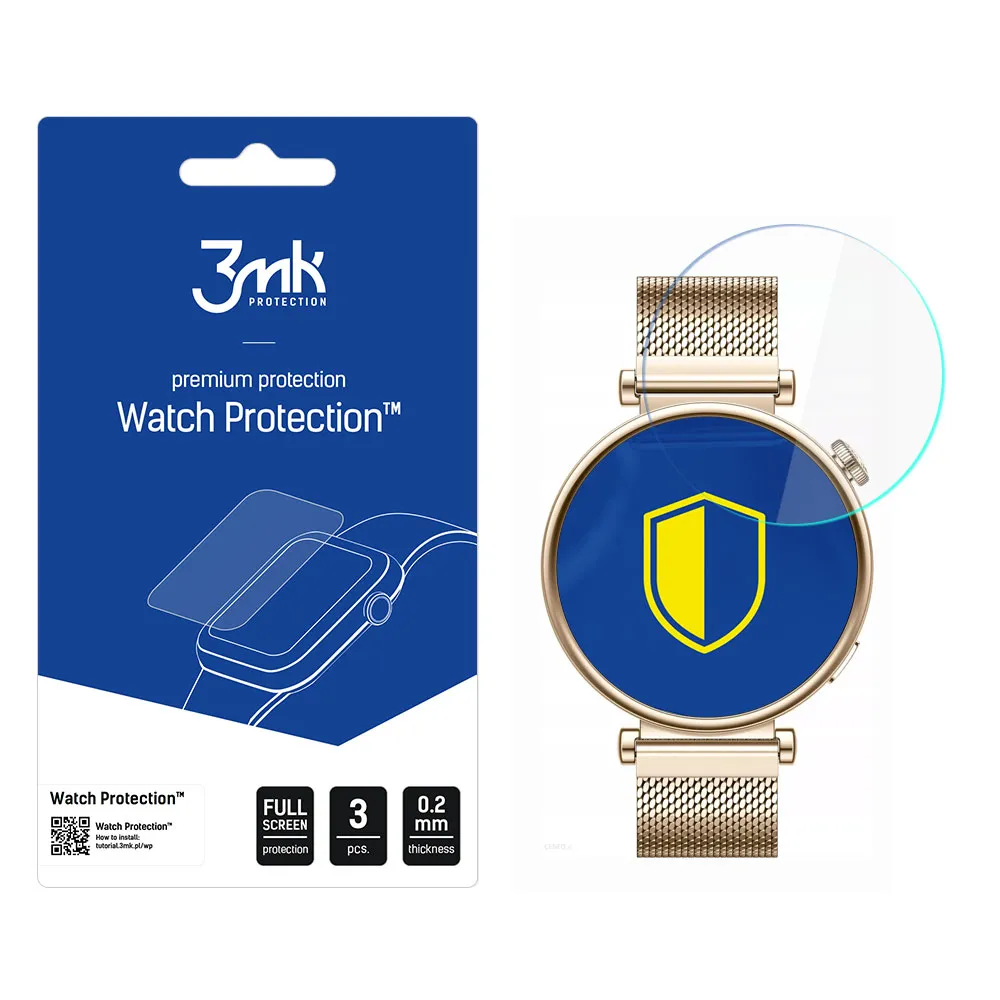 Apsauginis stiklas išmaniojo laikrodžio ekranui Huawei Watch GT 4 41mm - 3mk Watch Protection