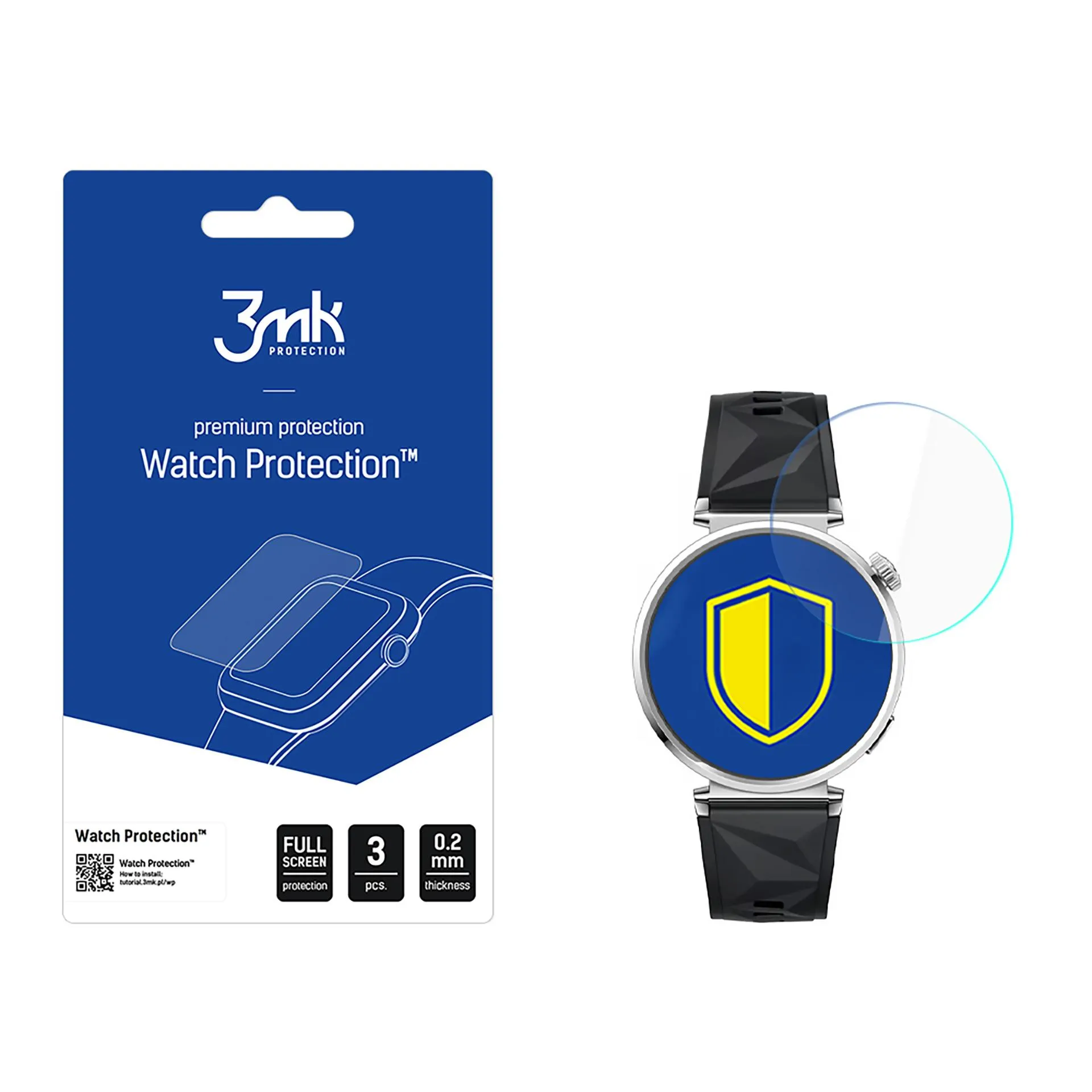 Apsauginis stiklas išmaniojo laikrodžio ekranui Huawei Watch GT 5 41mm - 3mk Watch Protection