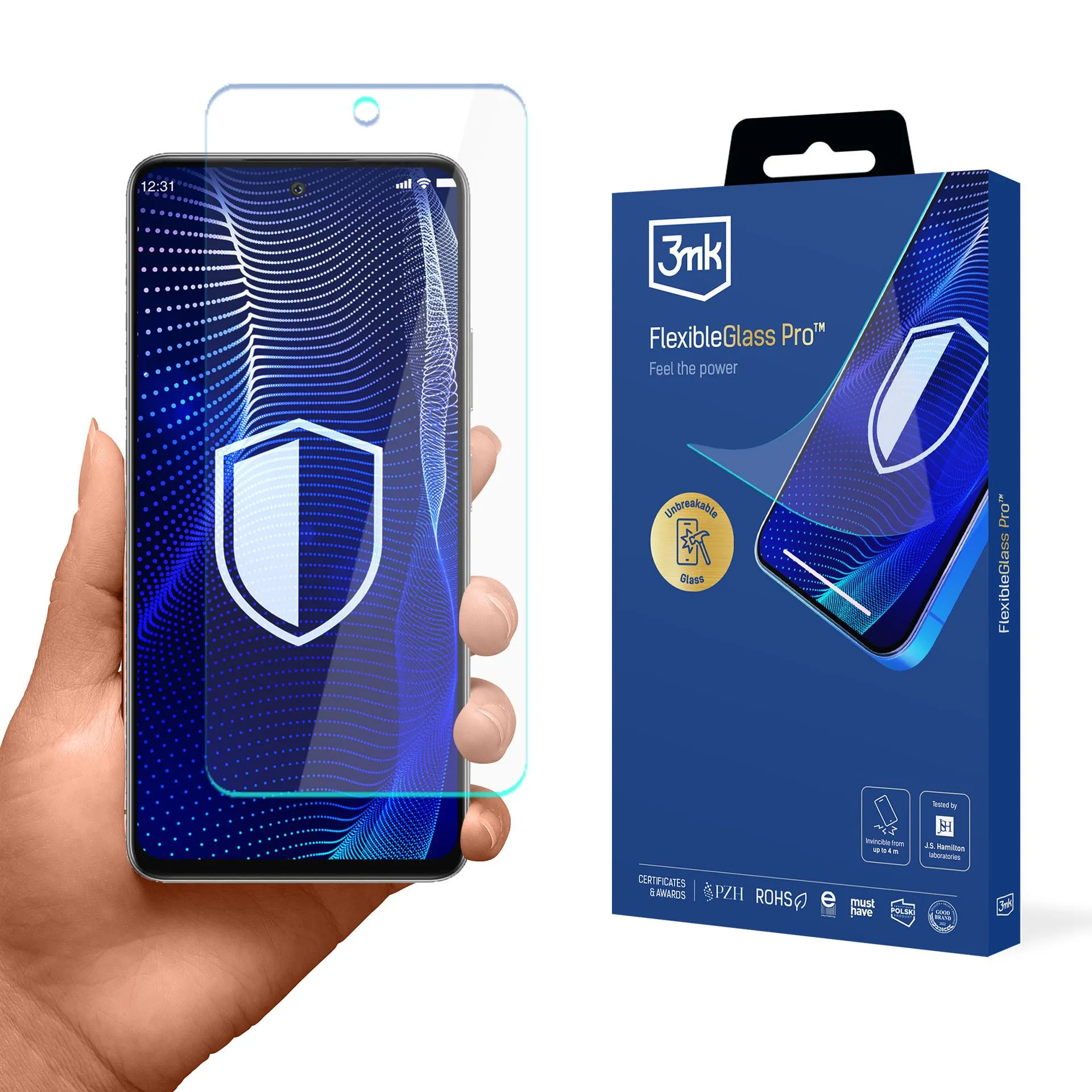 Nesudaužomas stiklas Infinix Hot 50 4G - 3mk FlexibleGlass Pro