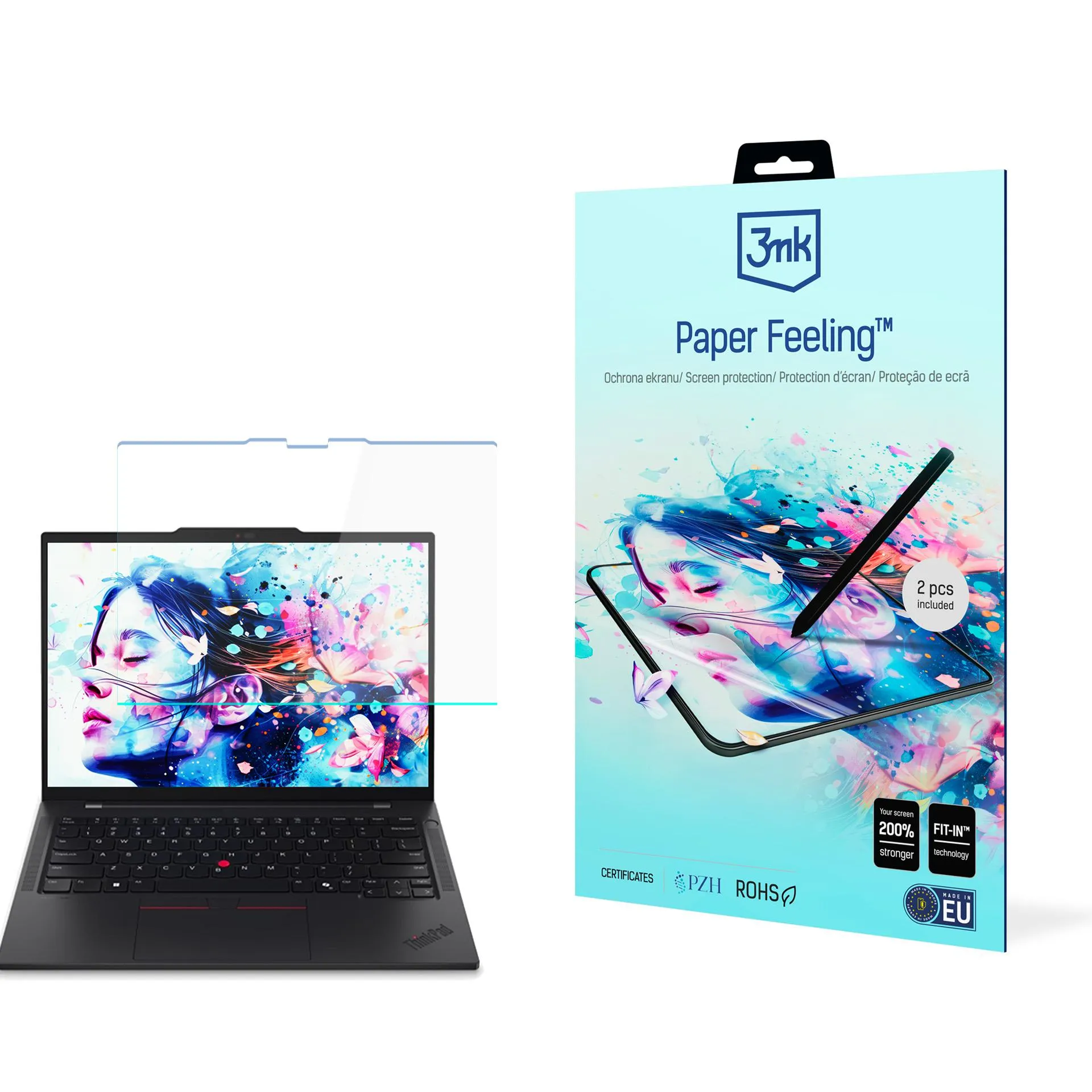Apsauginė plėvelė Lenovo ThinkPad T14s 2in1 Gen 1 - 3mk Paper Feeling (2 vnt.)