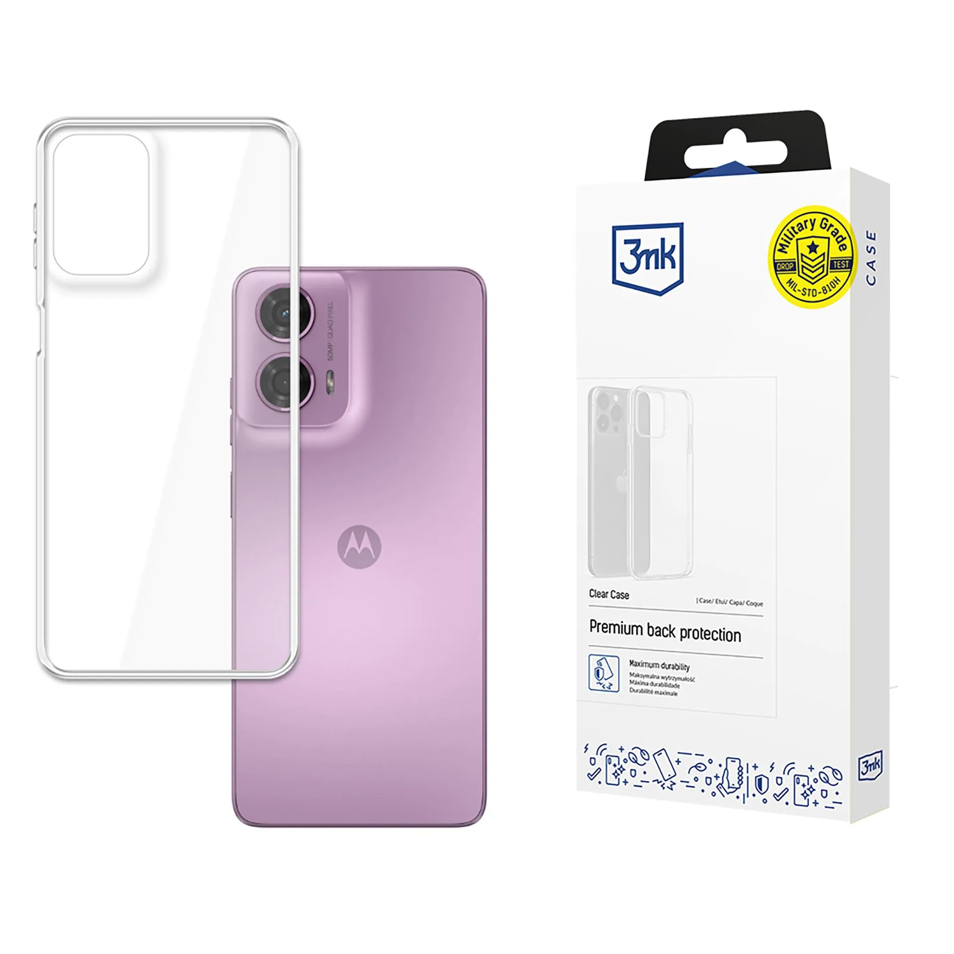 Deklas Motorola Moto G24 - 3mk Clear Case