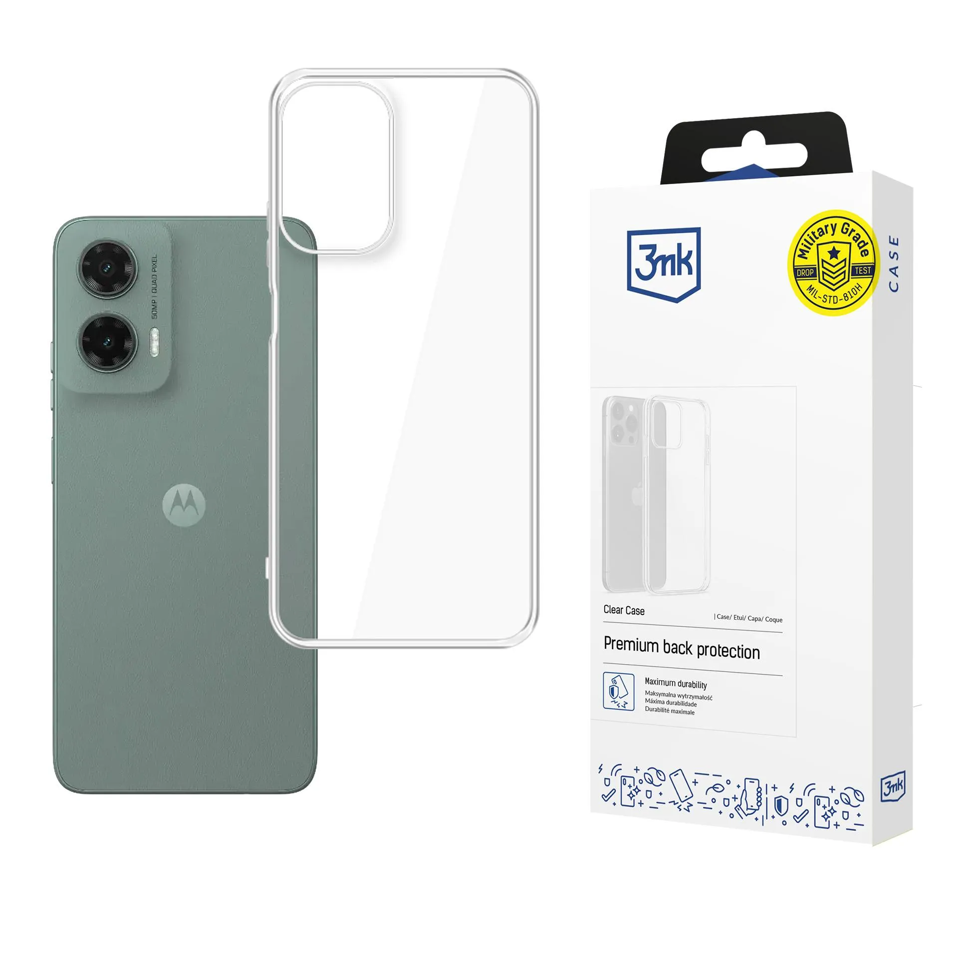 Dėklas Motorola Moto G35 5G - 3mk Clear Case