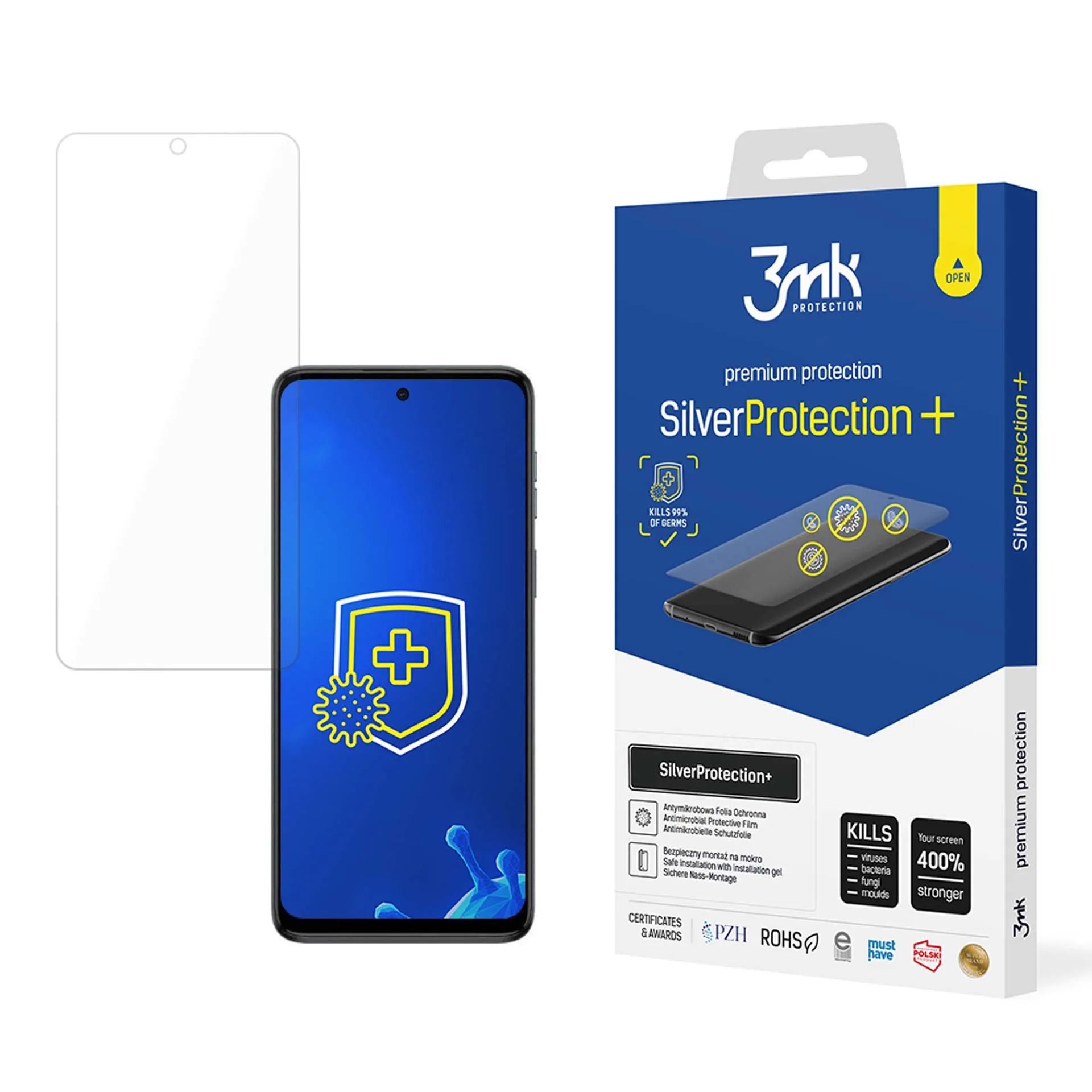 Antismūginė apsauginė plėvelė Motorola Moto G54/Power Edition - 3mk SilverProtection+