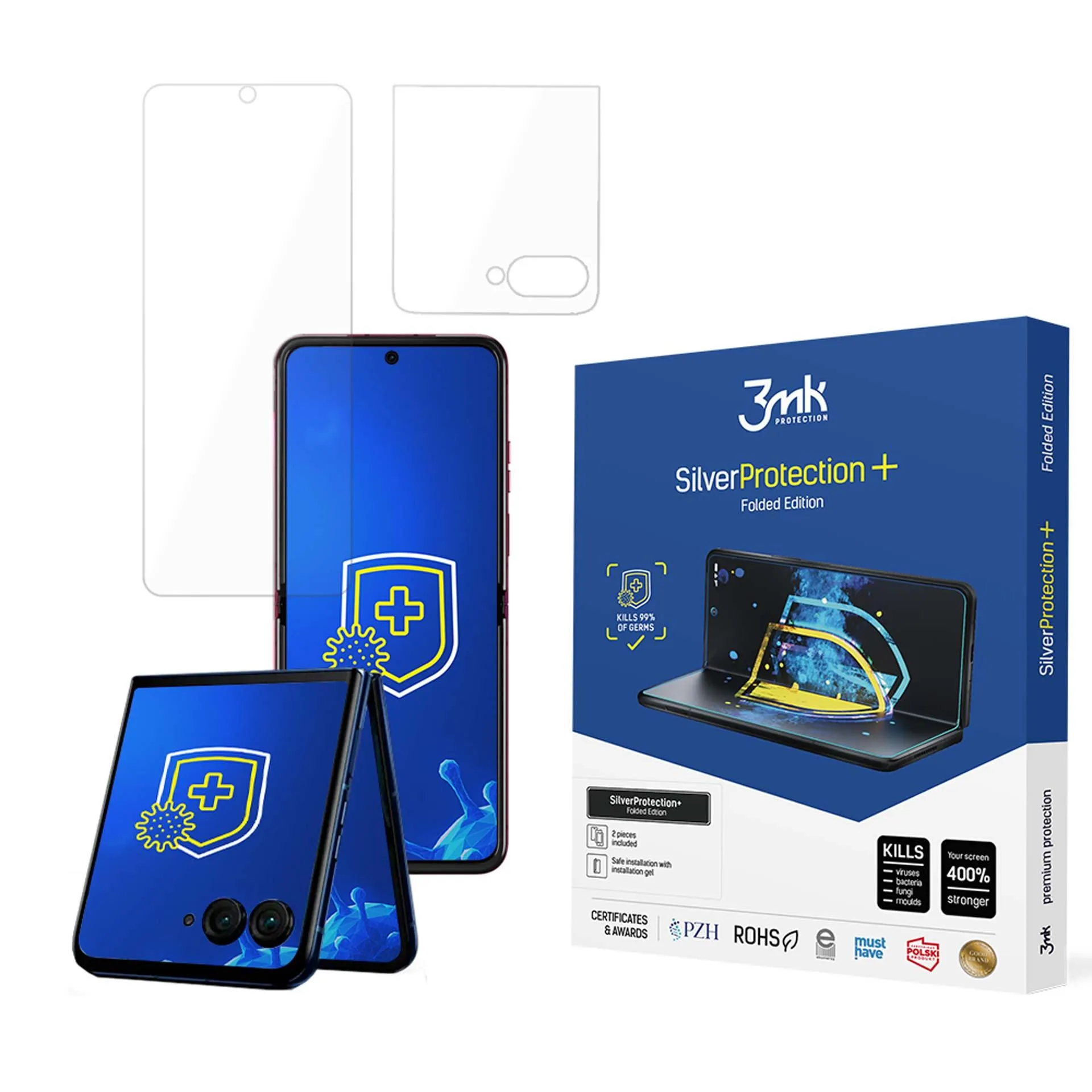 Apsauginė priešsmūginė plėvelė Motorola Razr 50 - 3mk SilverProtection+ Sulankstoma redakcija