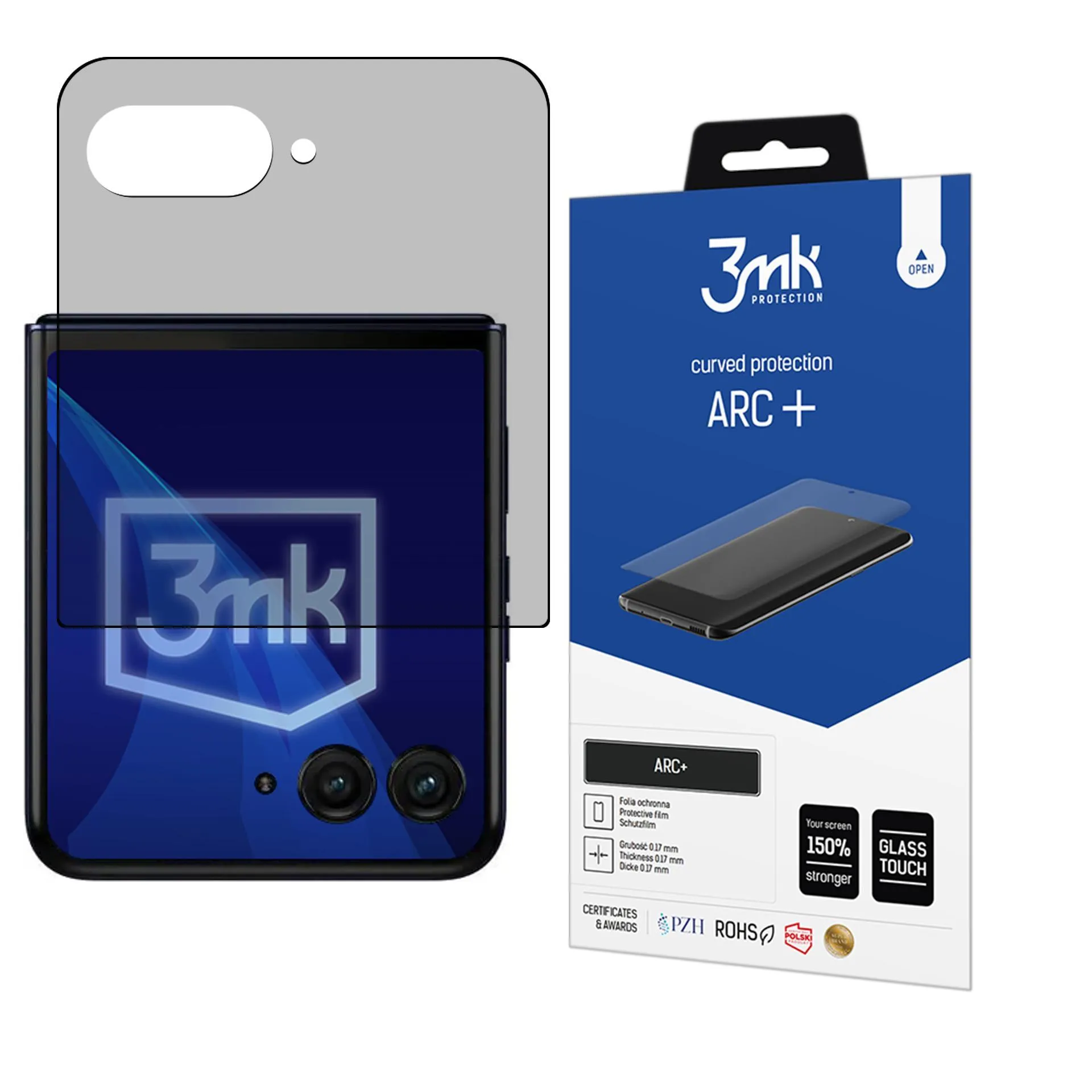 Apsauginė plėvelė Motorola Razr 50 Ultra (front) - 3mk ARC+