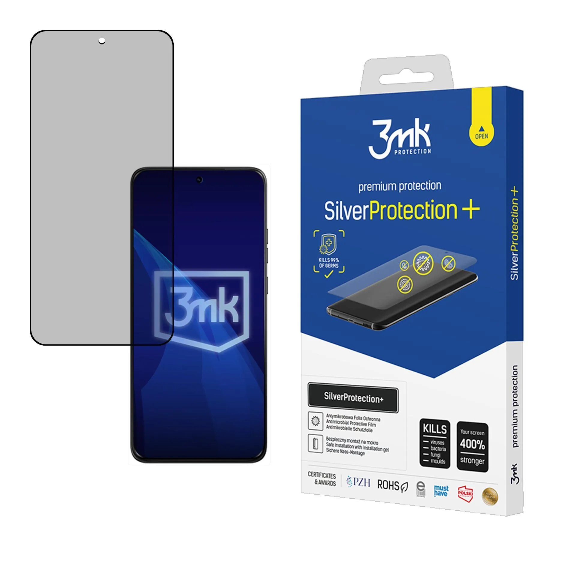 Antismūginė apsauginė plėvelė Motorola ThinkPhone25 - 3mk SilverProtection+