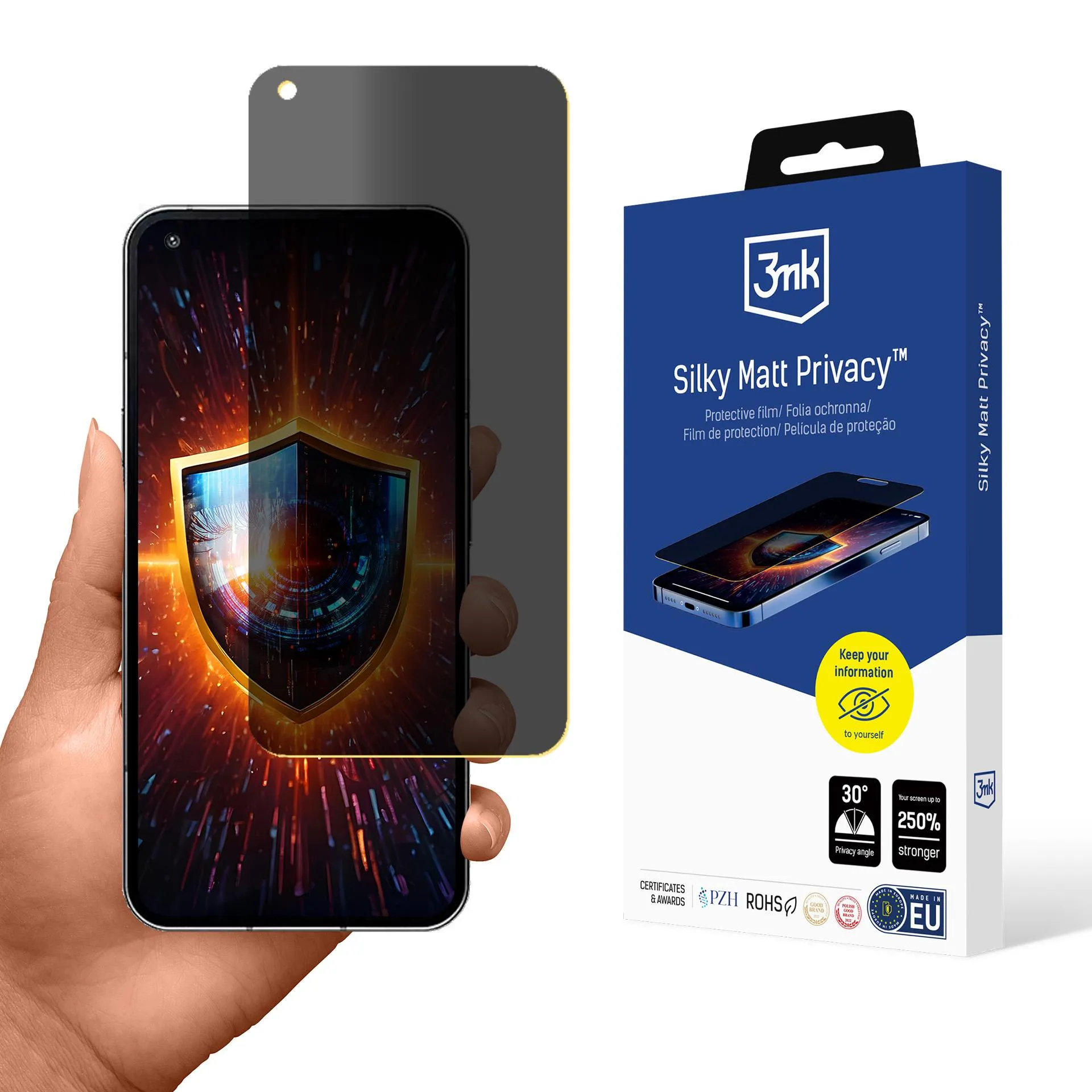 Folia privatizuojanti prie Nothing Phone 1 - 3mk Silky Matt Privacy