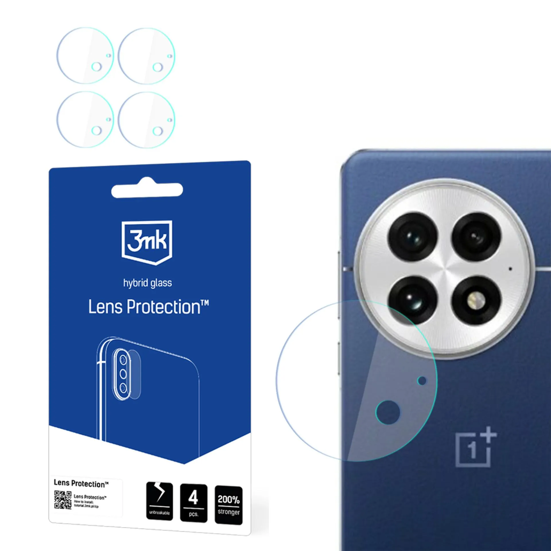 Stiklas fotoaparato objektyvui OnePlus 13 - 3mk objektyvo apsauga