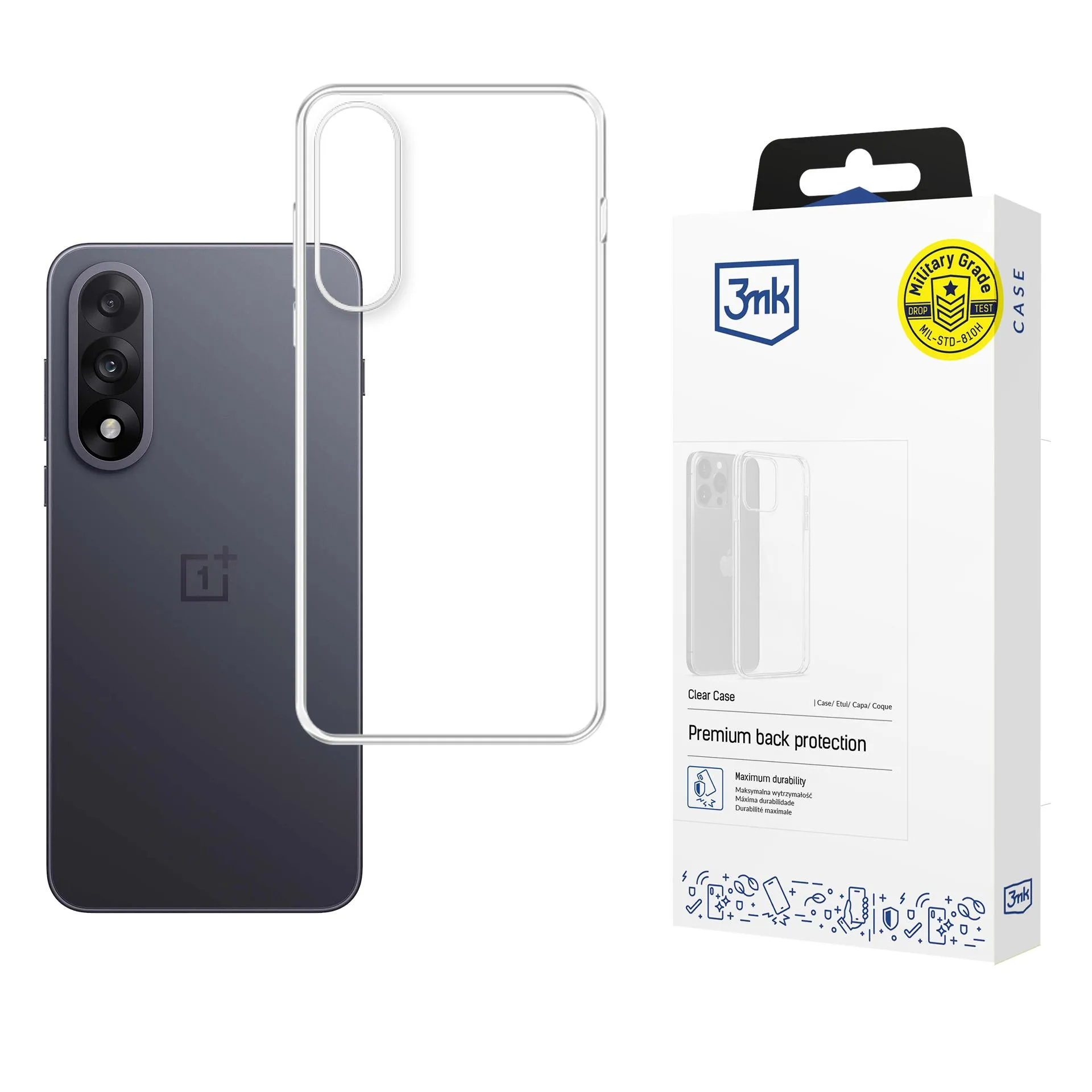 Dėklas OnePlus Nord 5 - 3mk Clear Case