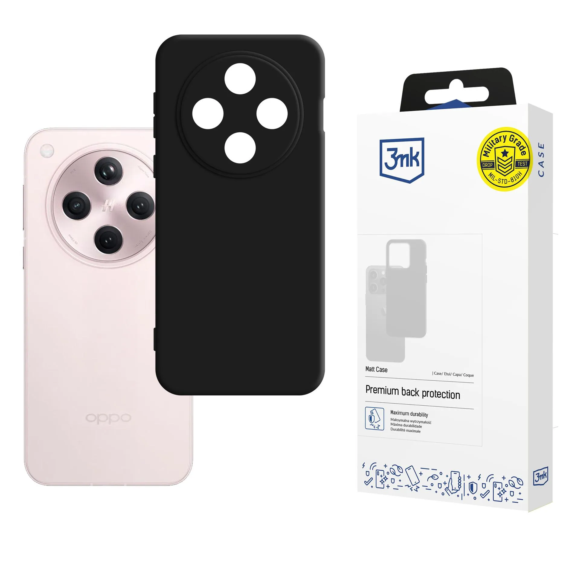 Deklas Oppo Find X8 - 3mk Matt Case Black