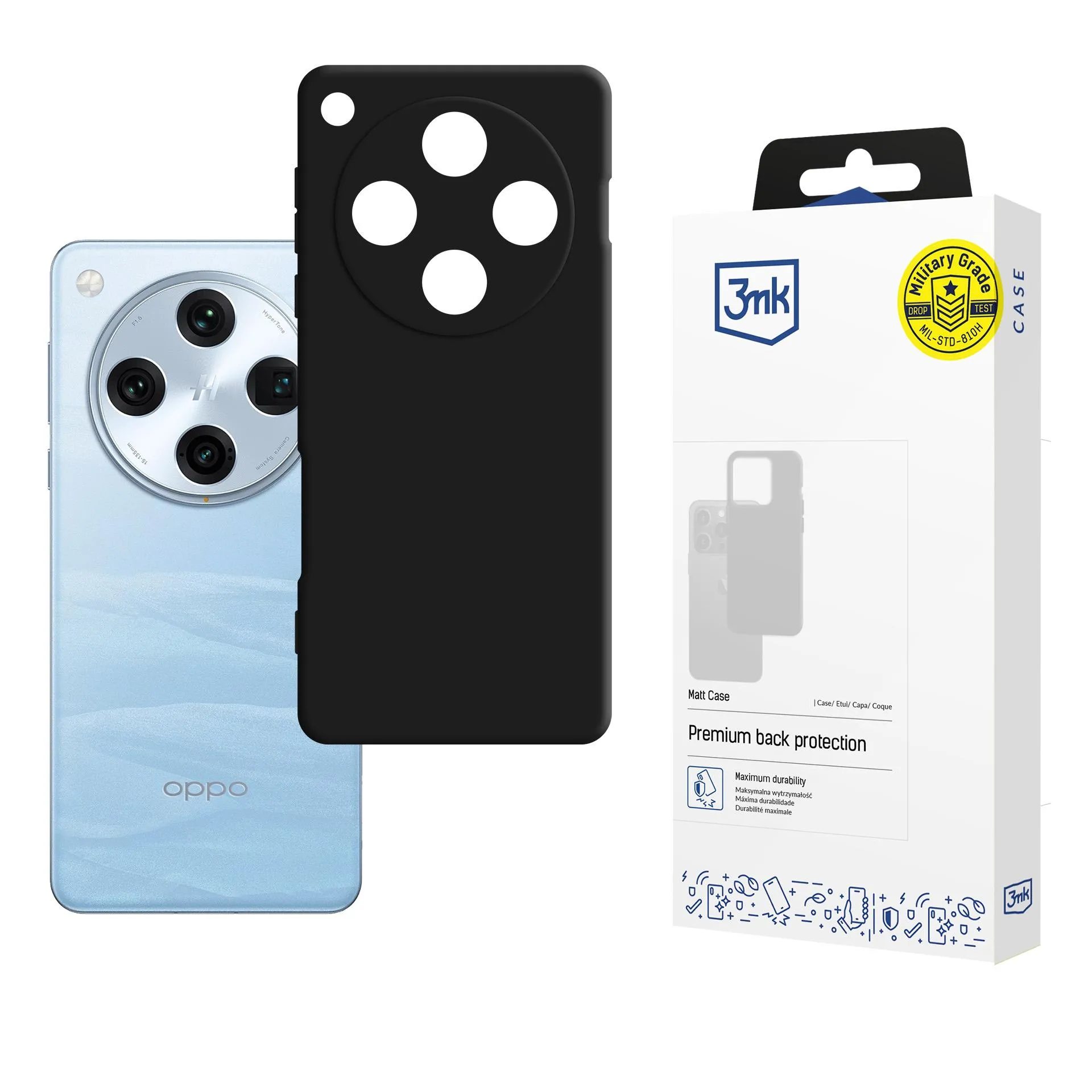 Deklas Oppo Find X8 Pro - 3mk Matt Case Black