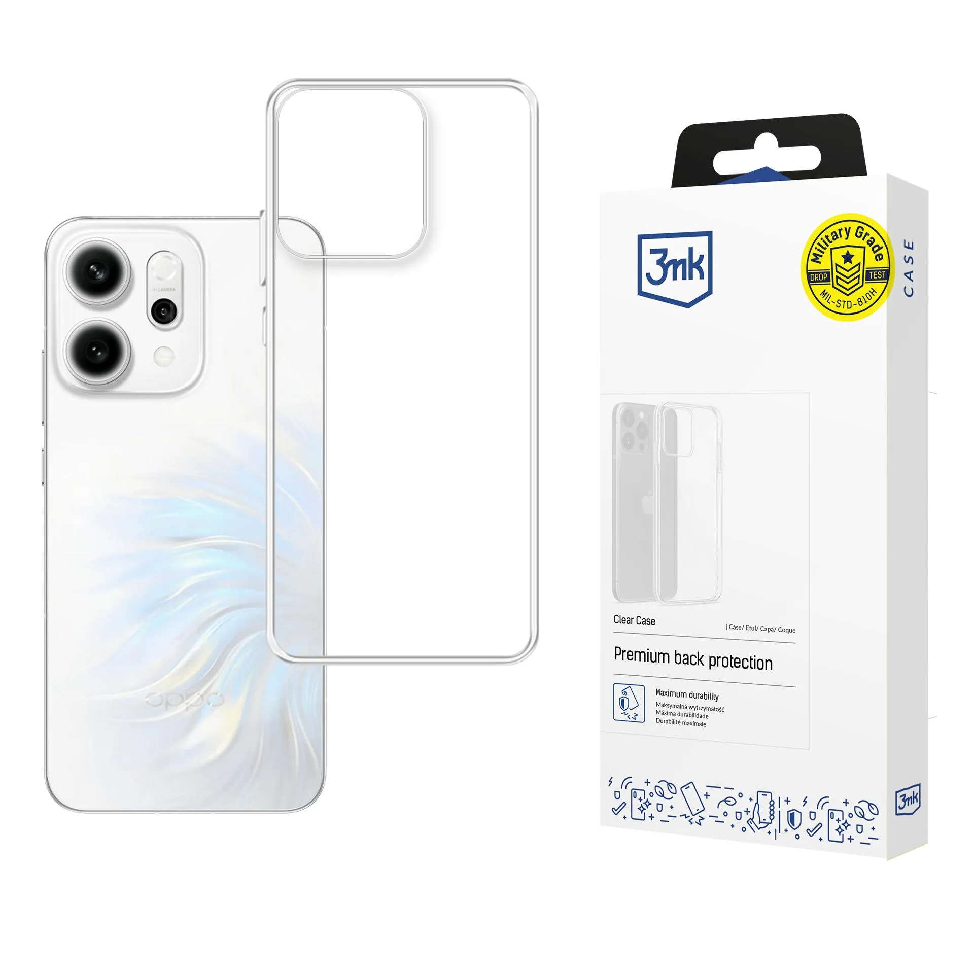 Dėklas Oppo Reno 14 - 3mk Clear Case