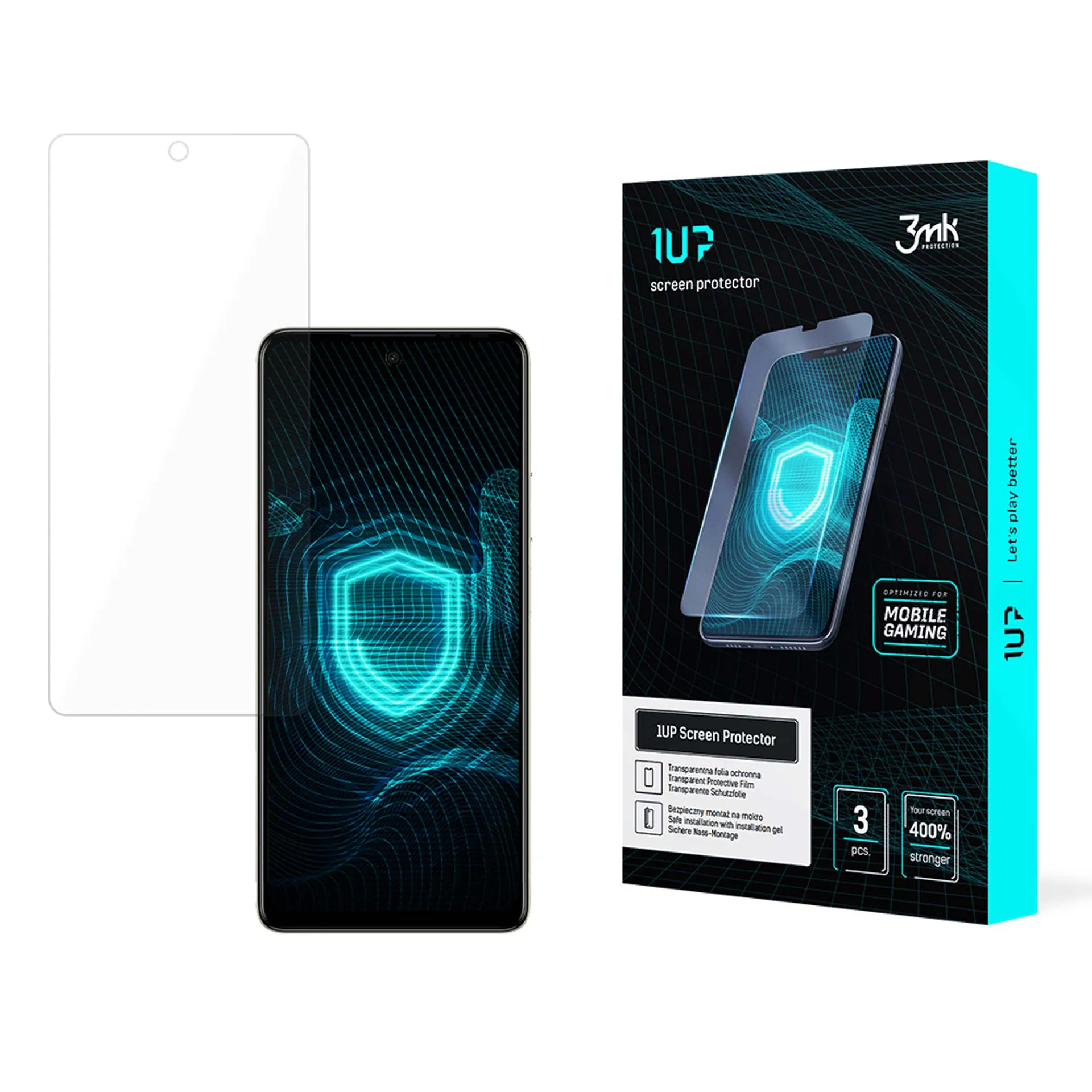 Apsauginė plėvelė Realme 12 Pro/12 Pro+ - 3mk 1UP ekrano apsauga (3 vnt.)