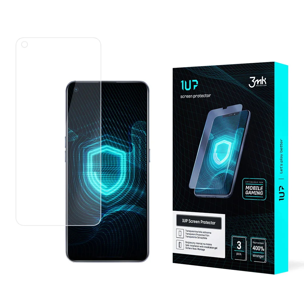 Apsauginė plėvelė Realme 8 5G - 3mk 1UP ekrano apsauga (3 vnt.)