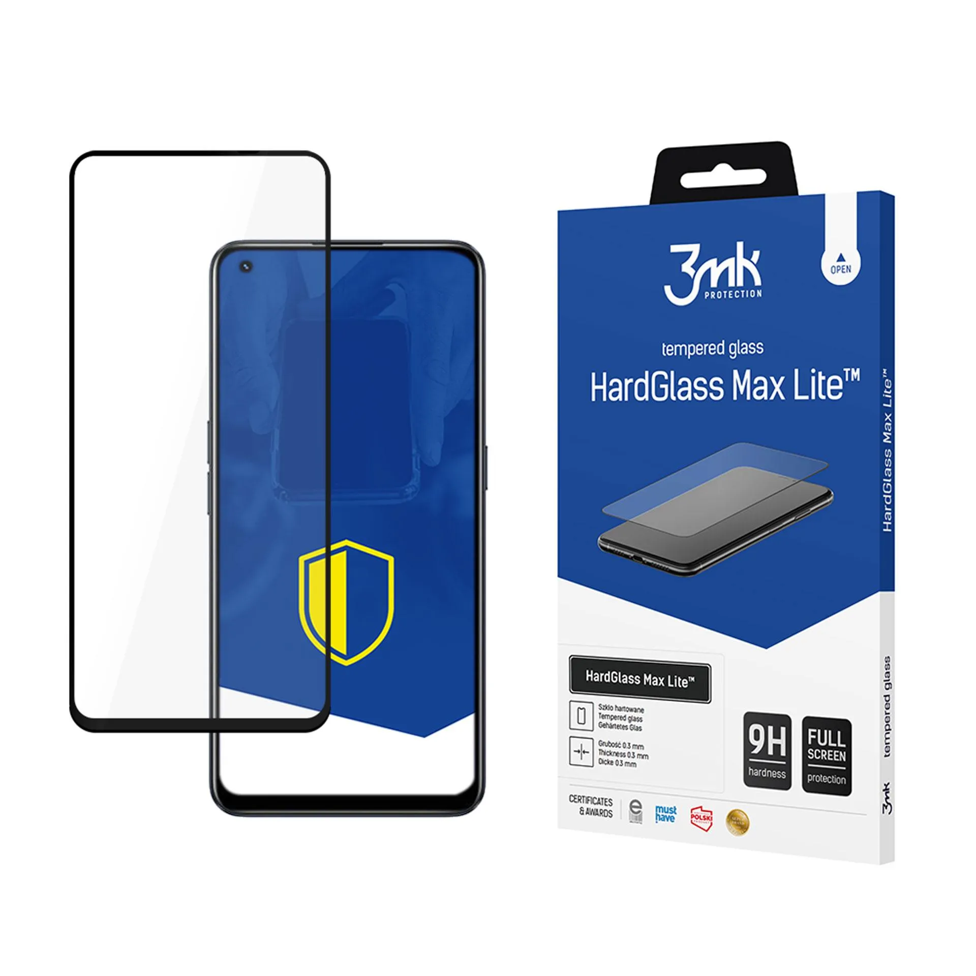 Grūdintas stiklas Realme 9 Pro - 3mk HardGlass Max Lite
