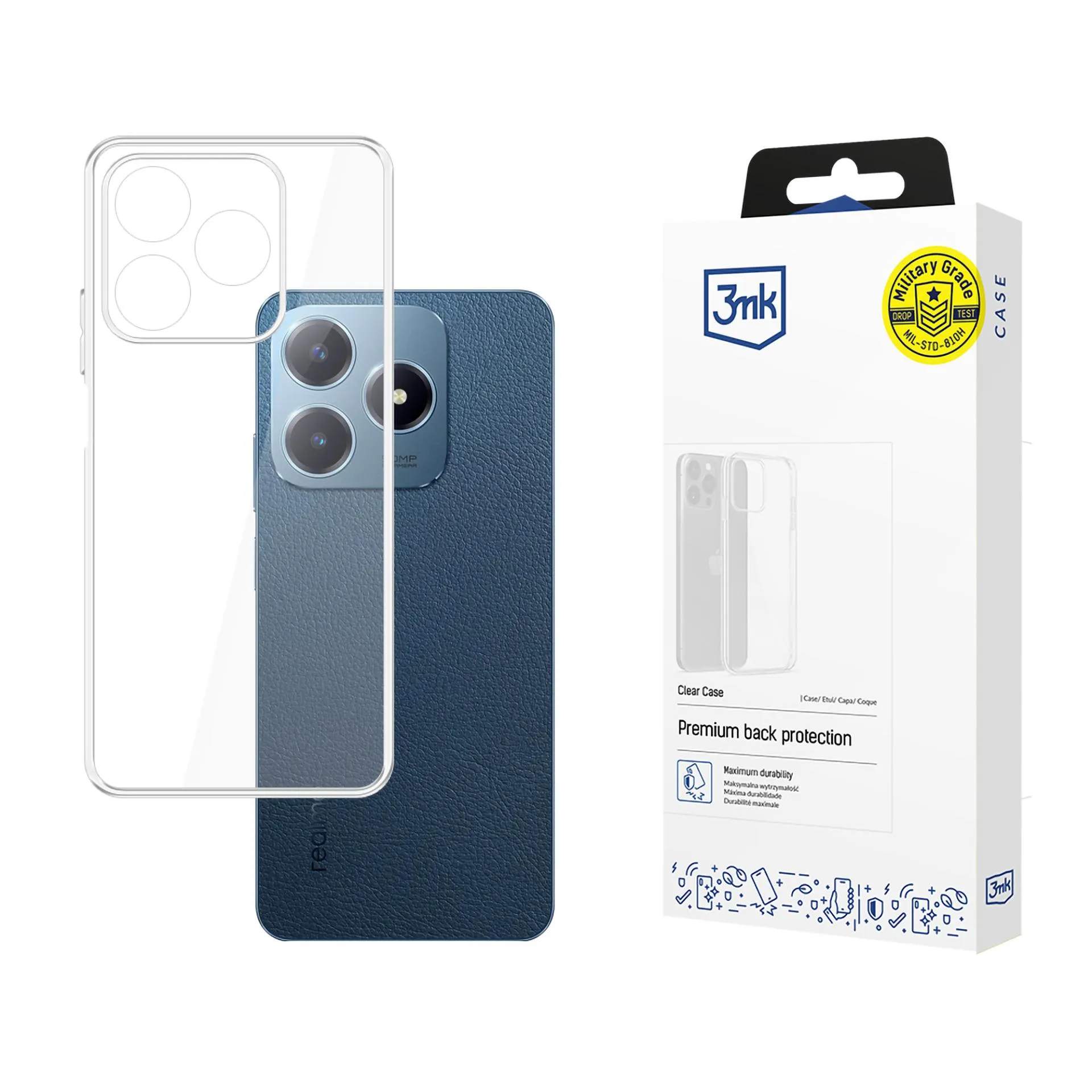 Dėklas Realme C63 - 3mk Clear Case