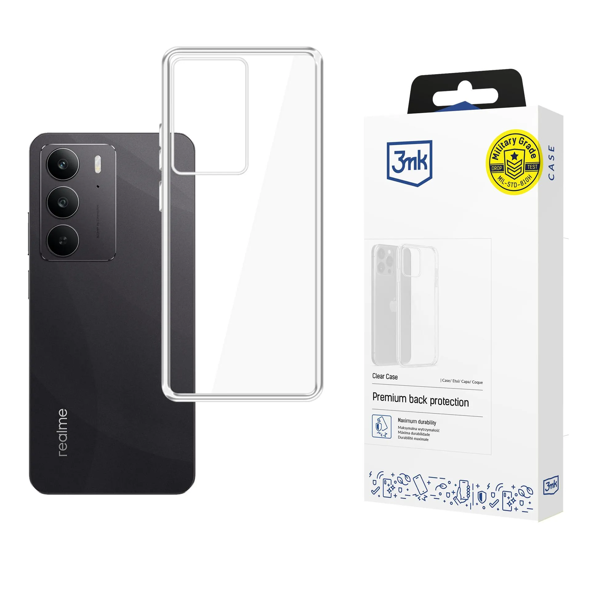 Dėklas Realme C75 - 3mk Clear Case