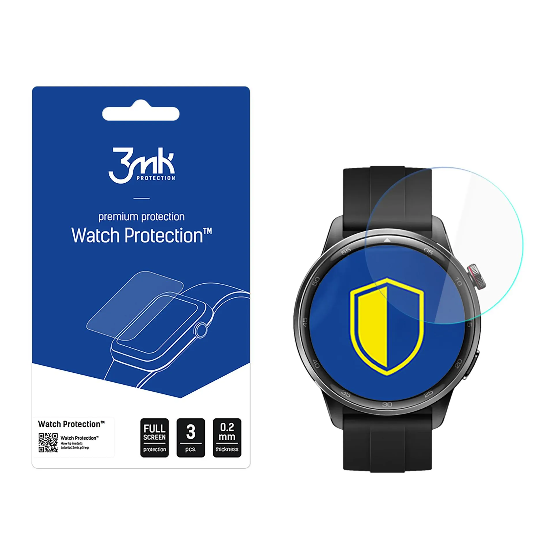 Apsauginė plėvelė išmaniajam laikrodžiui Realme Watch S2 - 3mk Watch Protection