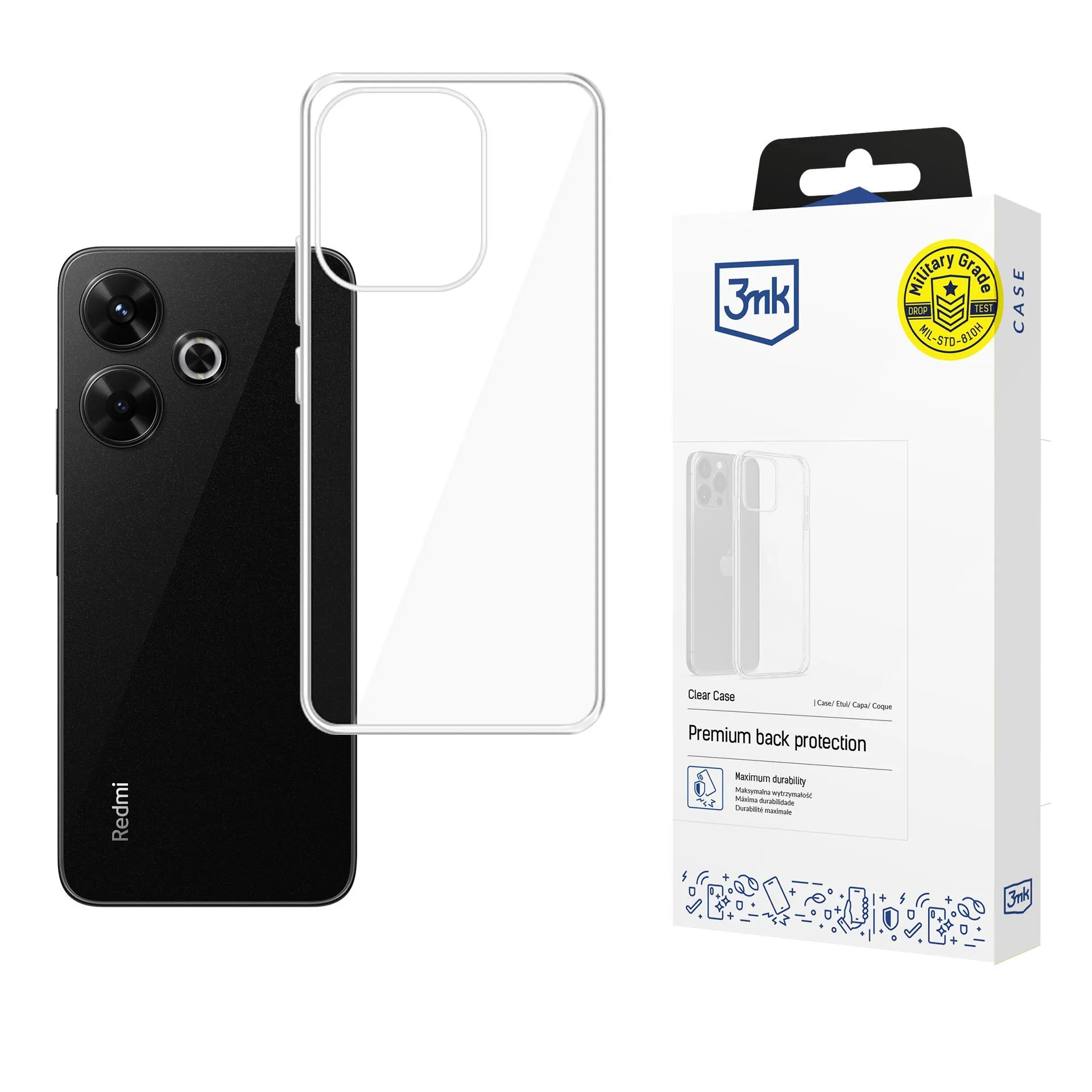 Deklas Redmi 13 4G/5G - 3mk Clear Case