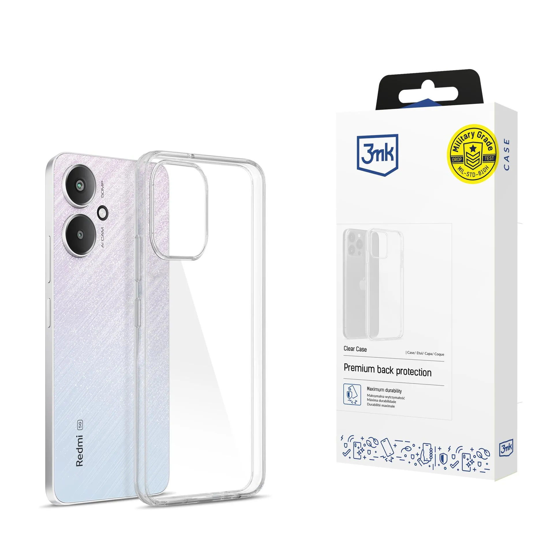 Deklas Redmi 13C 5G - 3mk Clear Case