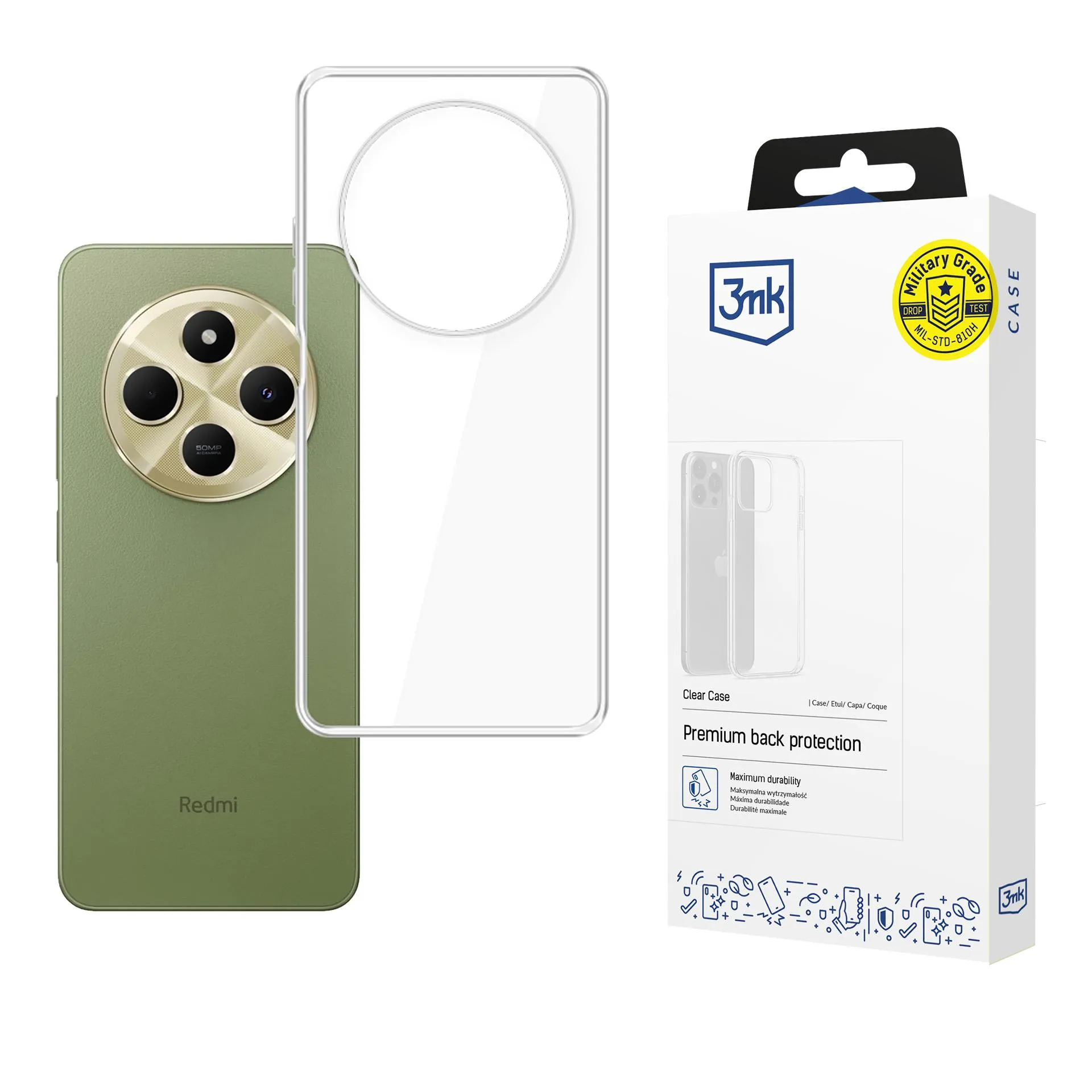 Dėklas Redmi 14C / Redmi A4 5G - 3mk Clear Case