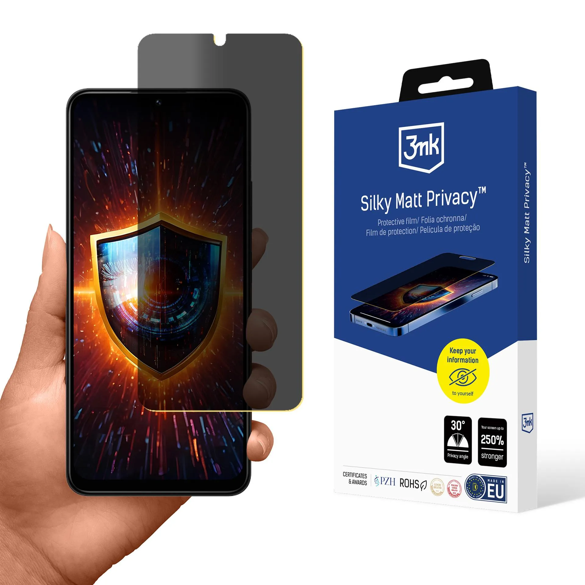 Folia privatizuojanti prie Redmi 14C / POCO C75 / Redmi A4 5G - 3mk Silky Matt Privacy