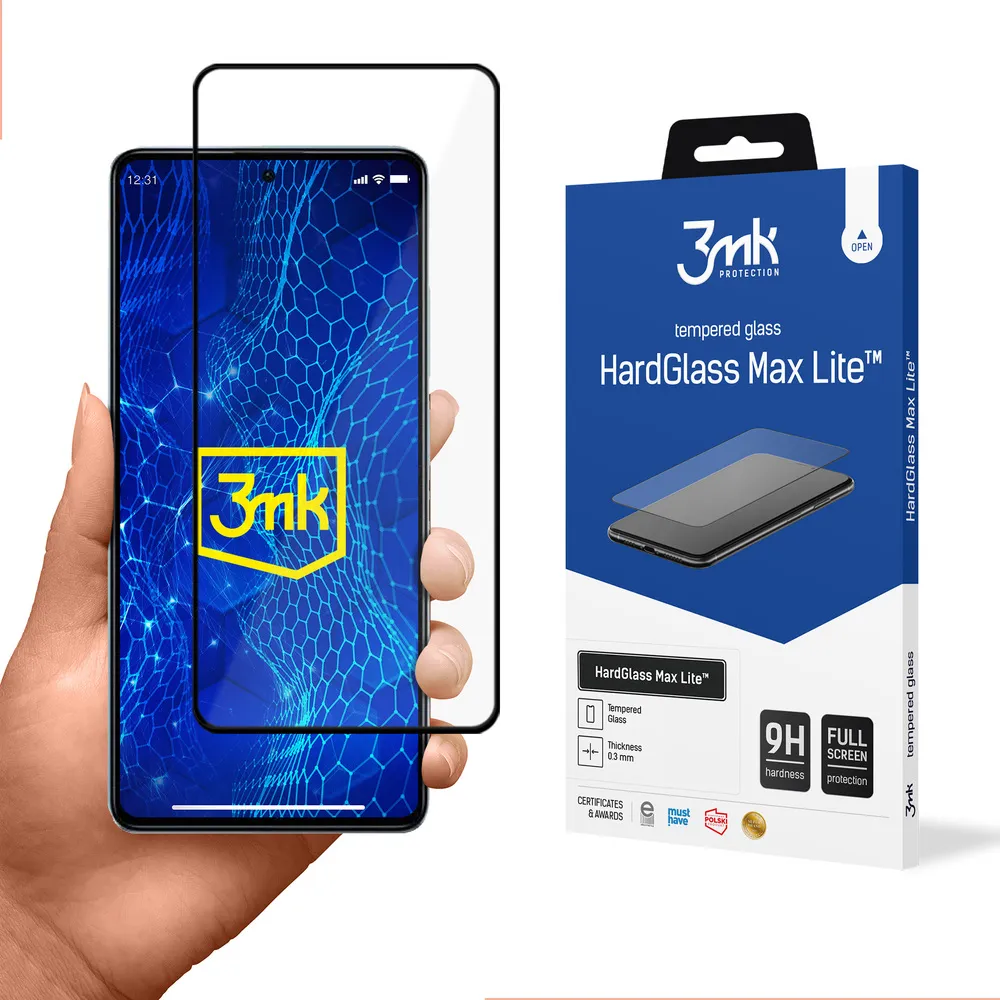 Grūdintas stiklas Redmi Note 12 Pro/Pro+ - 3mk HardGlass Max Lite