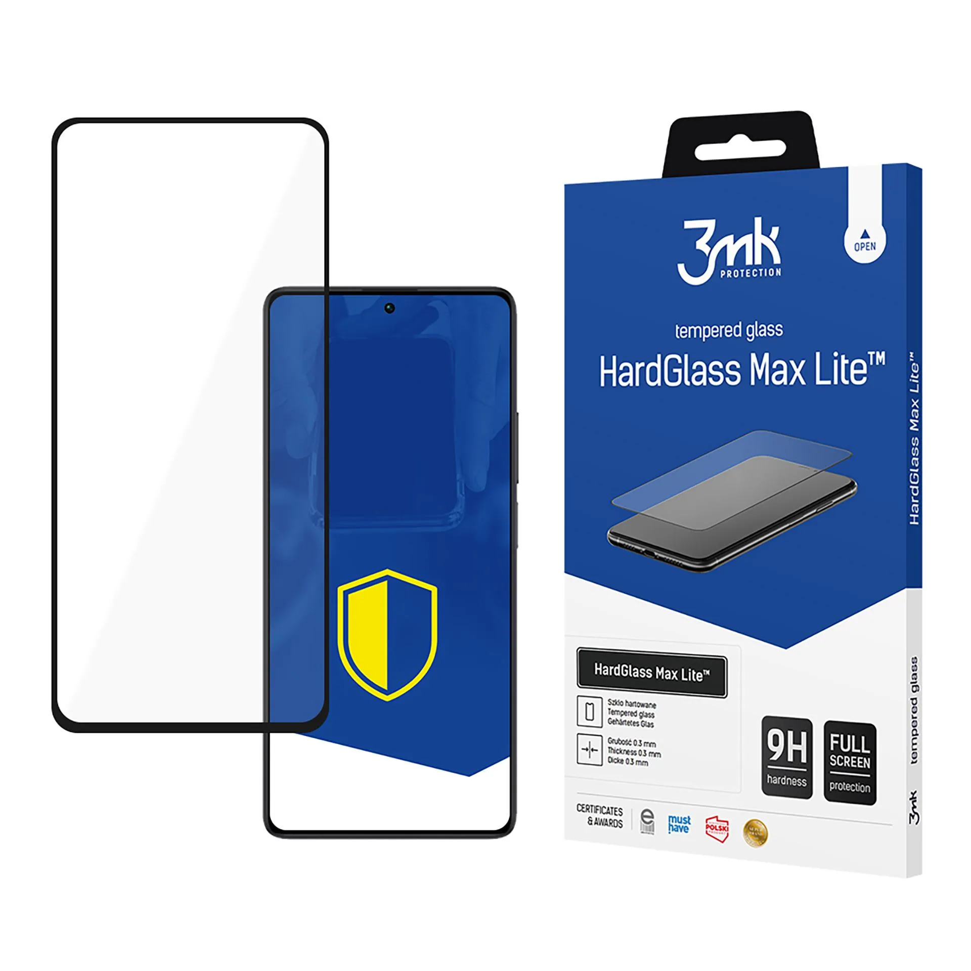 Grūdintas stiklas Redmi Note 13 5G - 3mk HardGlass Max Lite