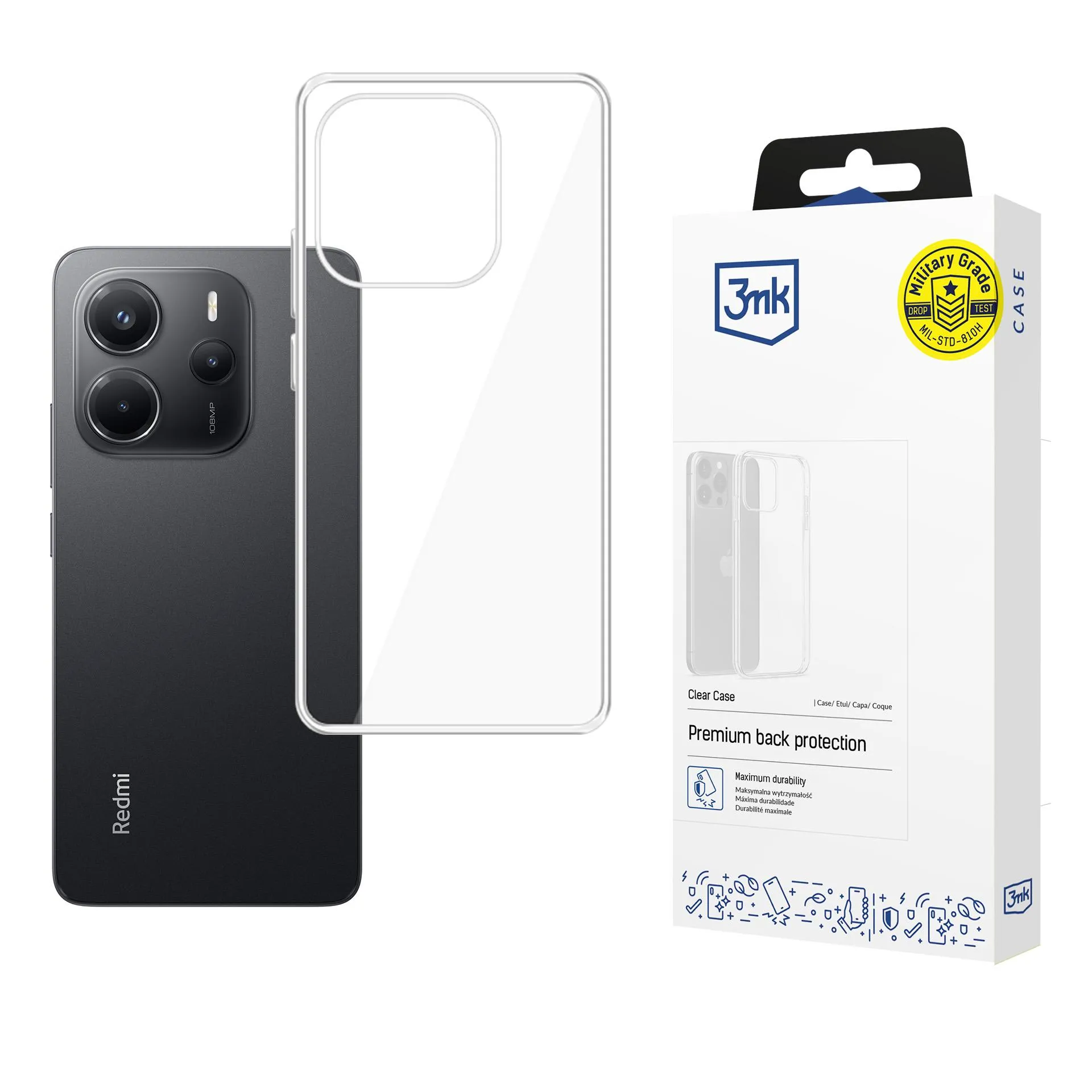 Deklas Redmi Note 14 4G - 3mk Clear Case