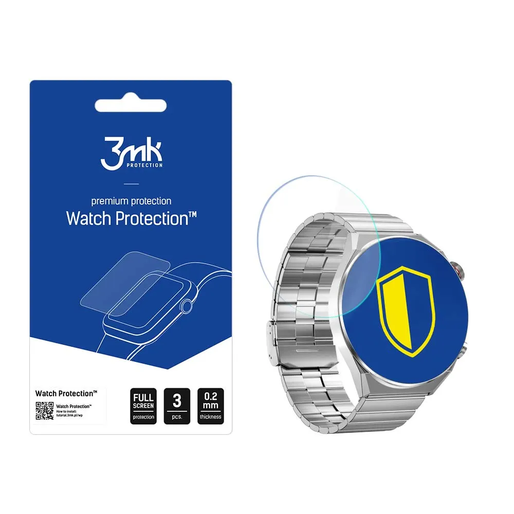 Apsauginis stiklas išmaniojo laikrodžio ekranui Rubicon RNCE99 - 3mk Watch Protection