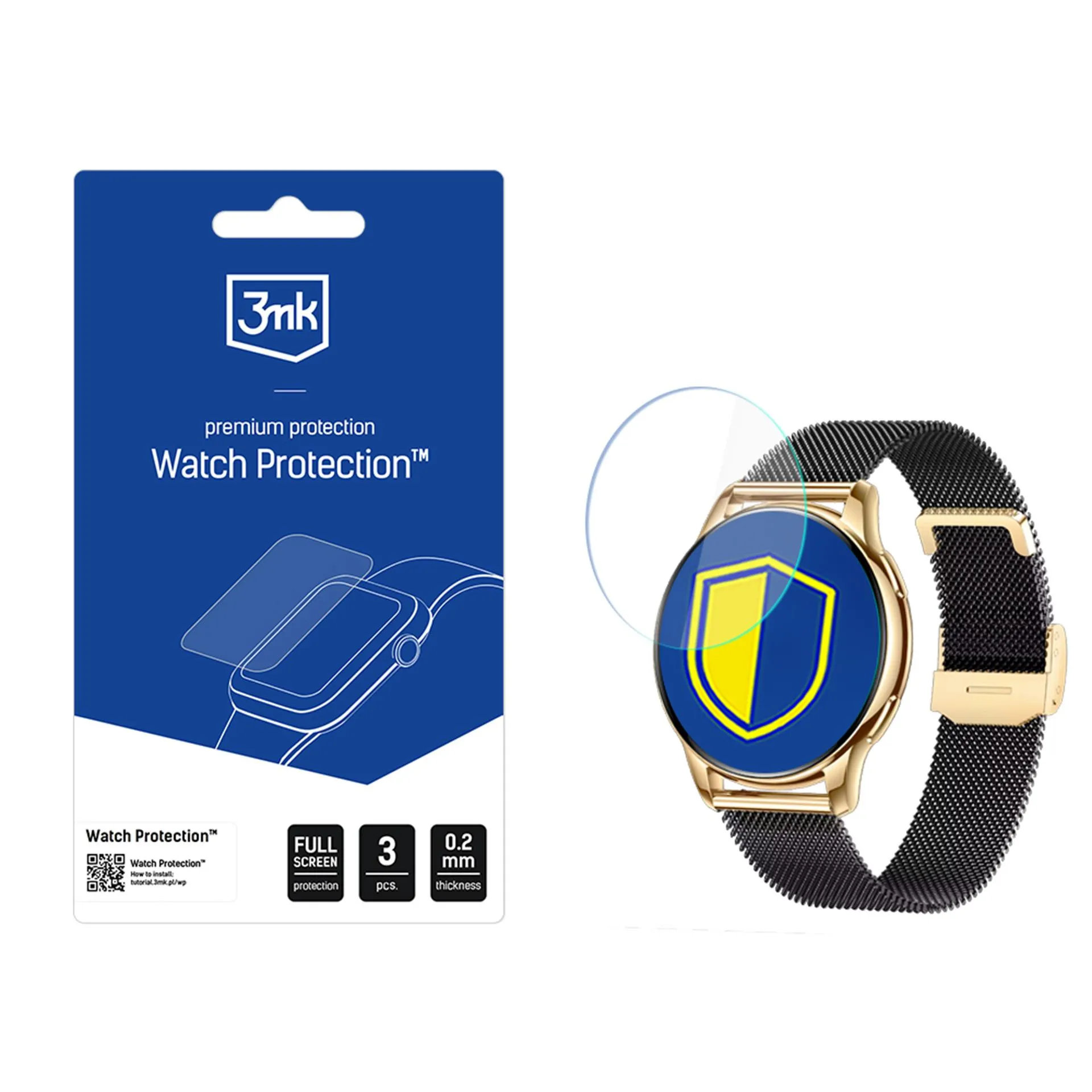 Apsauginė plėvelė išmaniajam laikrodžiui Rubicon RNCF30 - 3mk Watch Protection