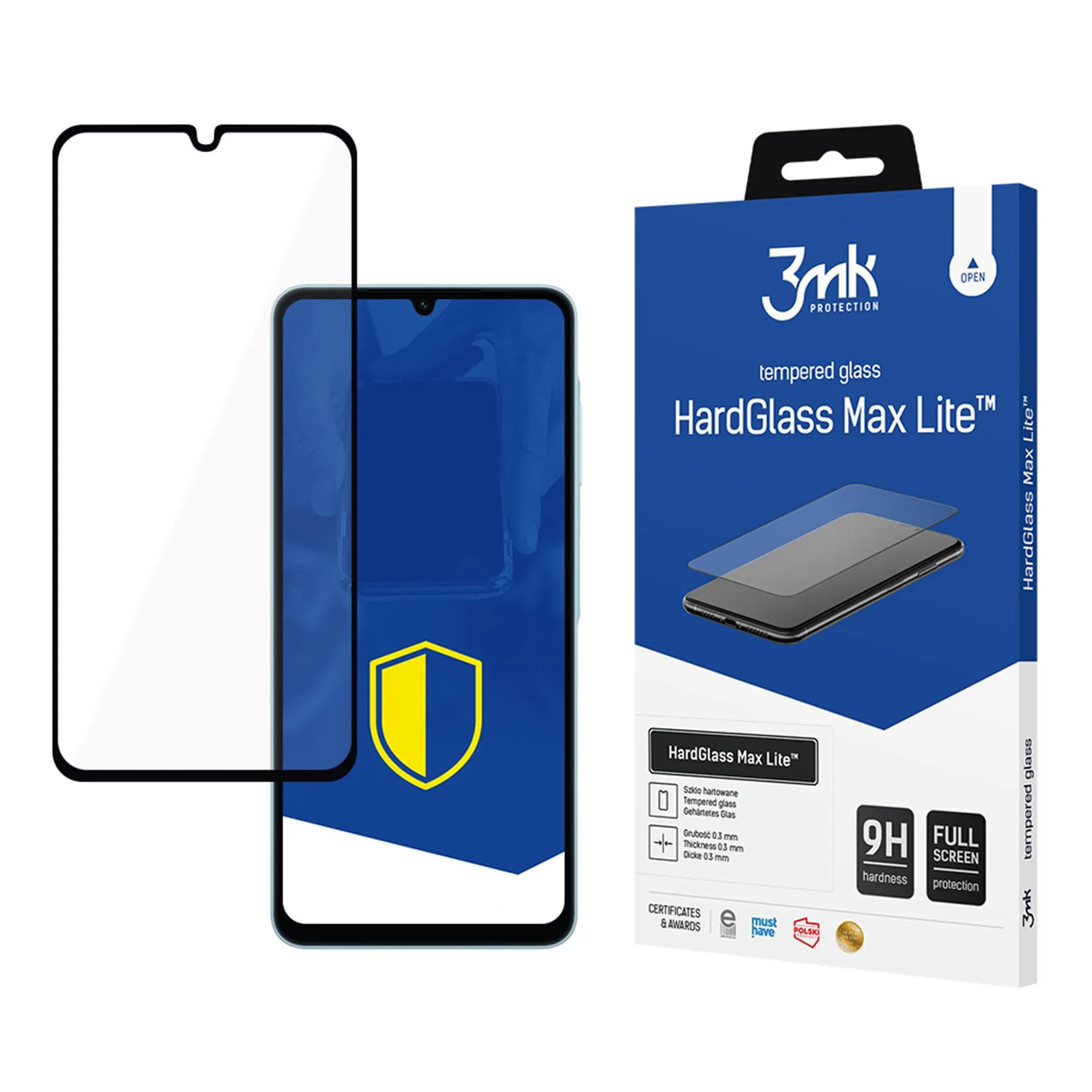 Grūdintas stiklas Samsung Galaxy A06 - 3mk HardGlass Max Lite