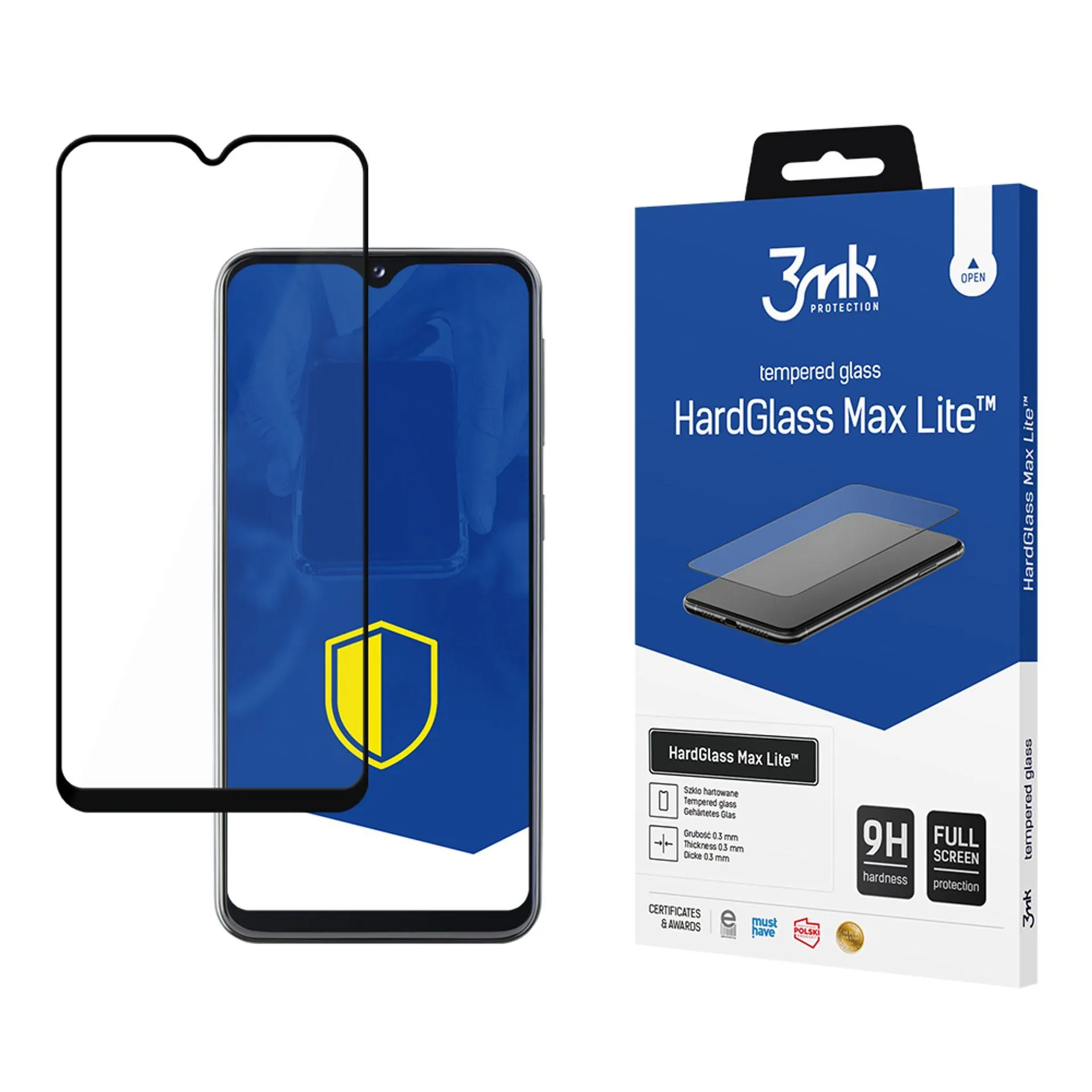 Grūdintas stiklas Samsung Galaxy A20e - 3mk HardGlass Max Lite