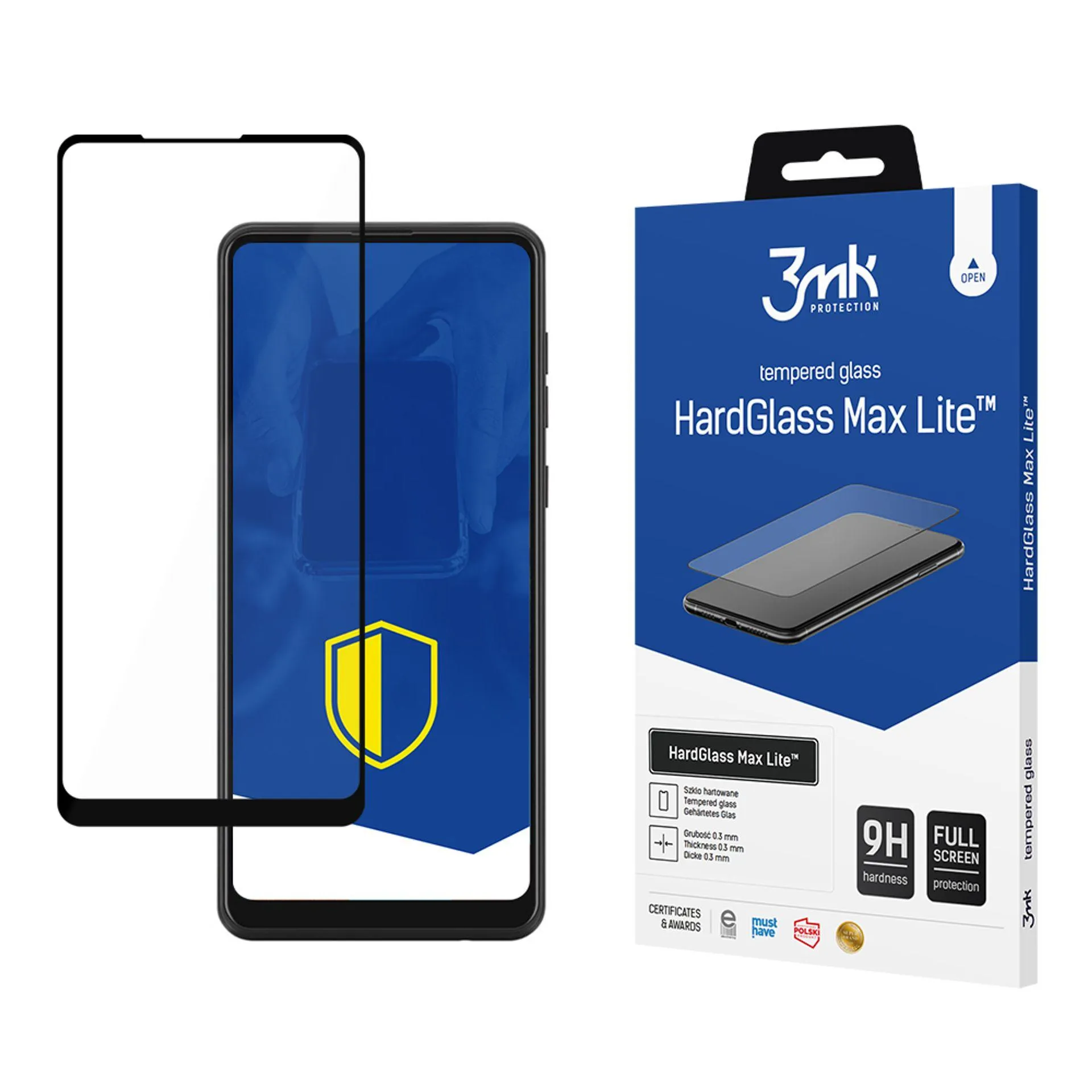 Grūdintas stiklas Samsung Galaxy A21 - 3mk HardGlass Max Lite
