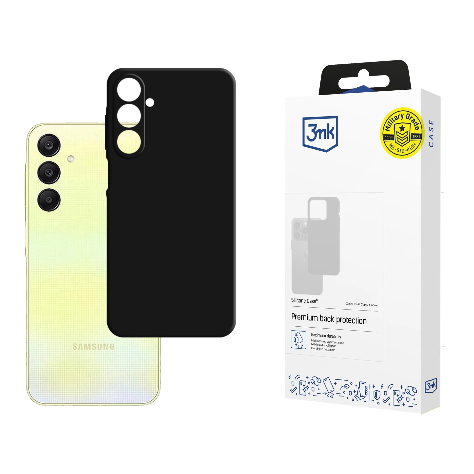 Dėklas Samsung Galaxy A26 5G - 3mk silikoninis dėklas juodas