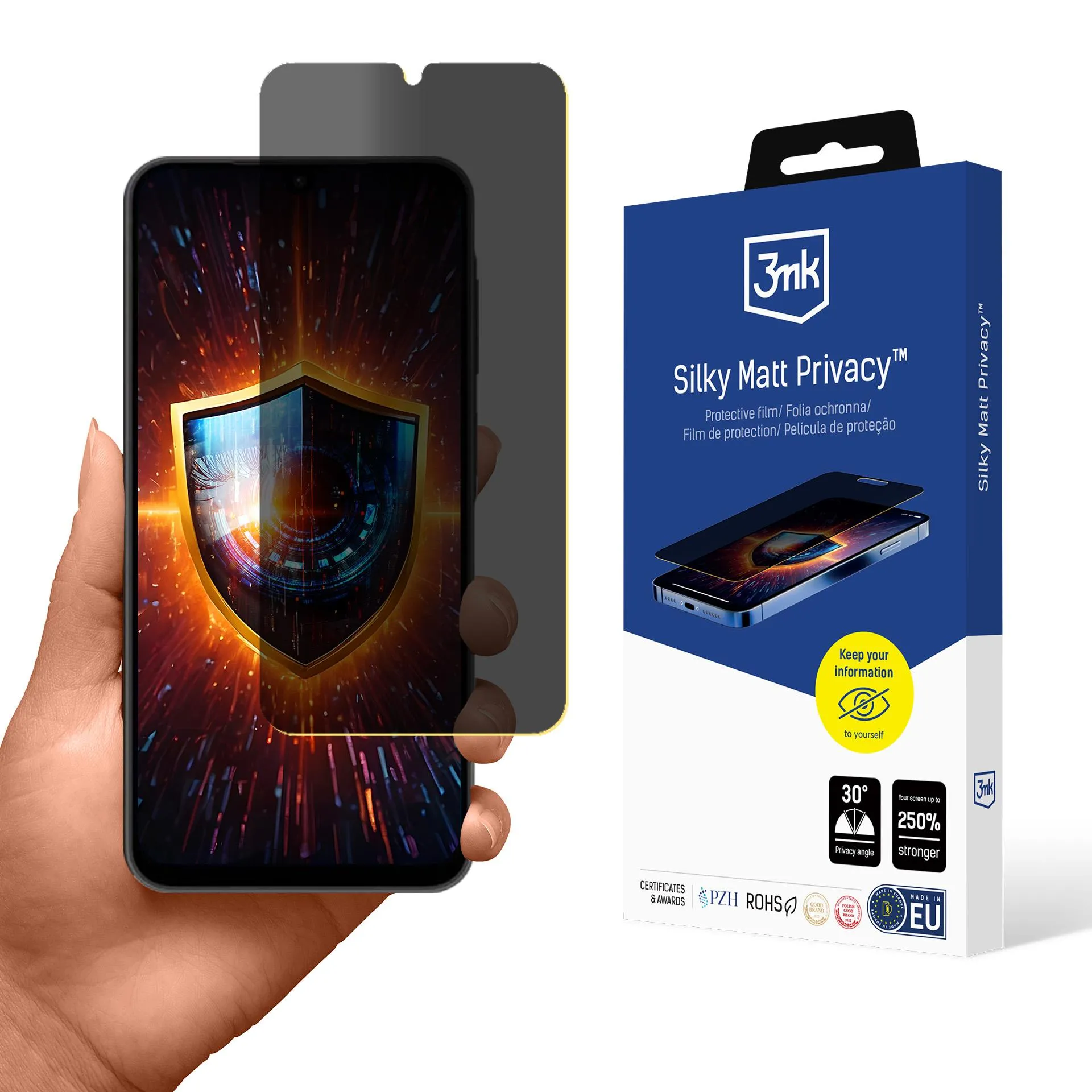 Folia privatizuojanti prie Samsung Galaxy A26 5G - 3mk Silky Matt Privacy