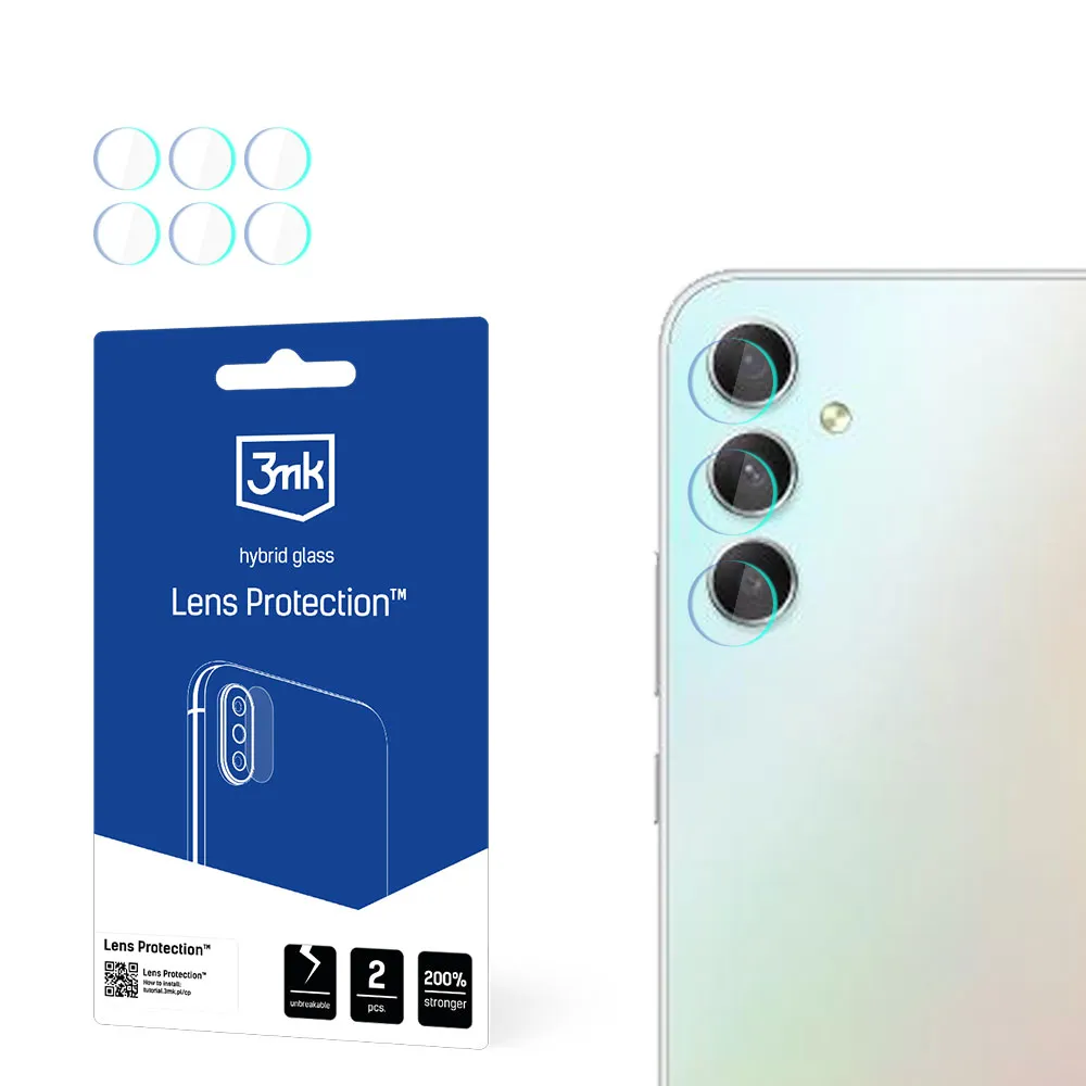 Stiklas fotoaparato objektyvui Samsung Galaxy A34 5G - 3mk objektyvo apsauga