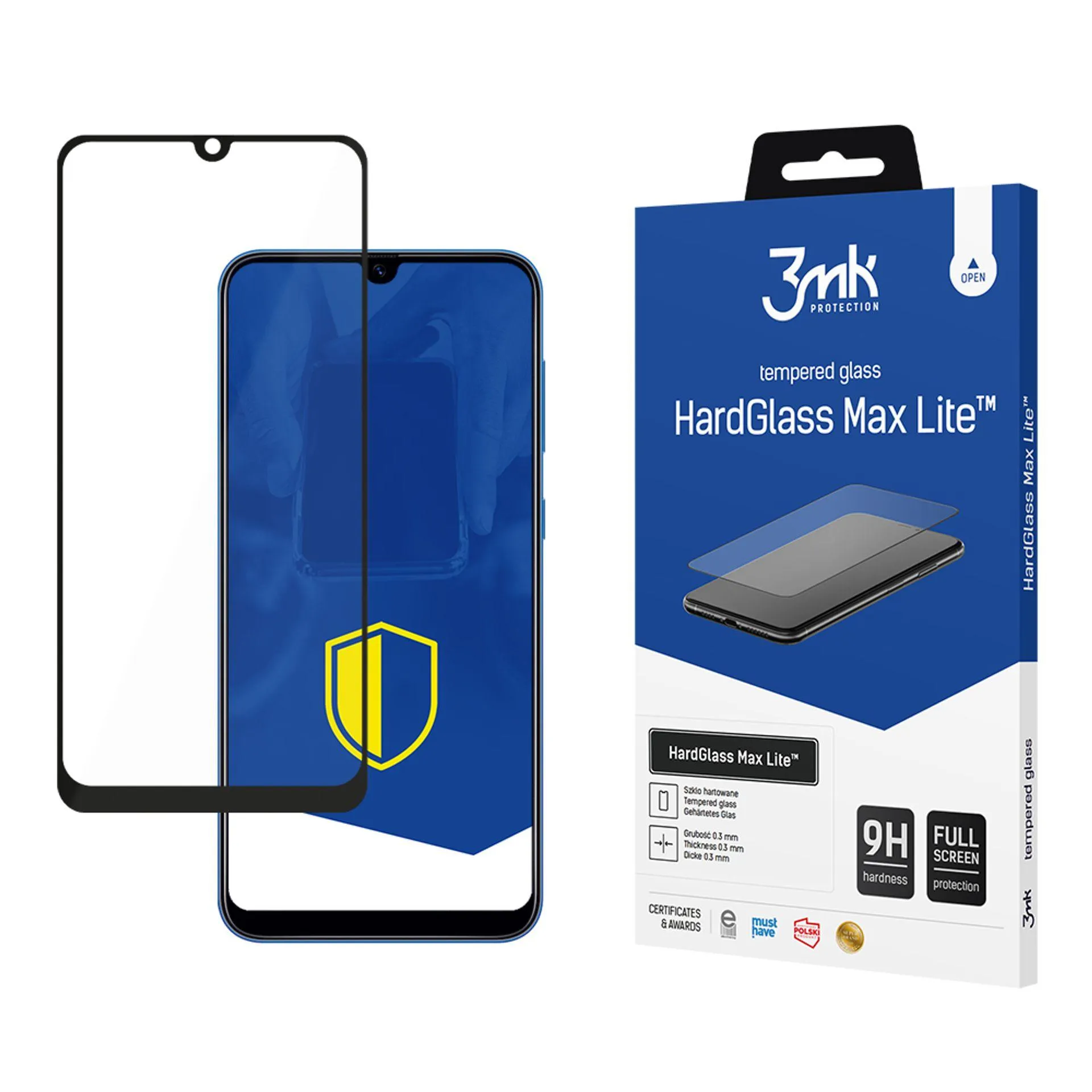 Grūdintas stiklas Samsung Galaxy A40 - 3mk HardGlass Max Lite